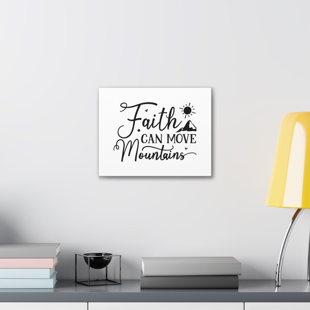 Scripture Walls Faith Mountains Mark 9:23 Christian Wall Art Bible Verse Print Ready to Hang Unframed-Express Your Love Gifts