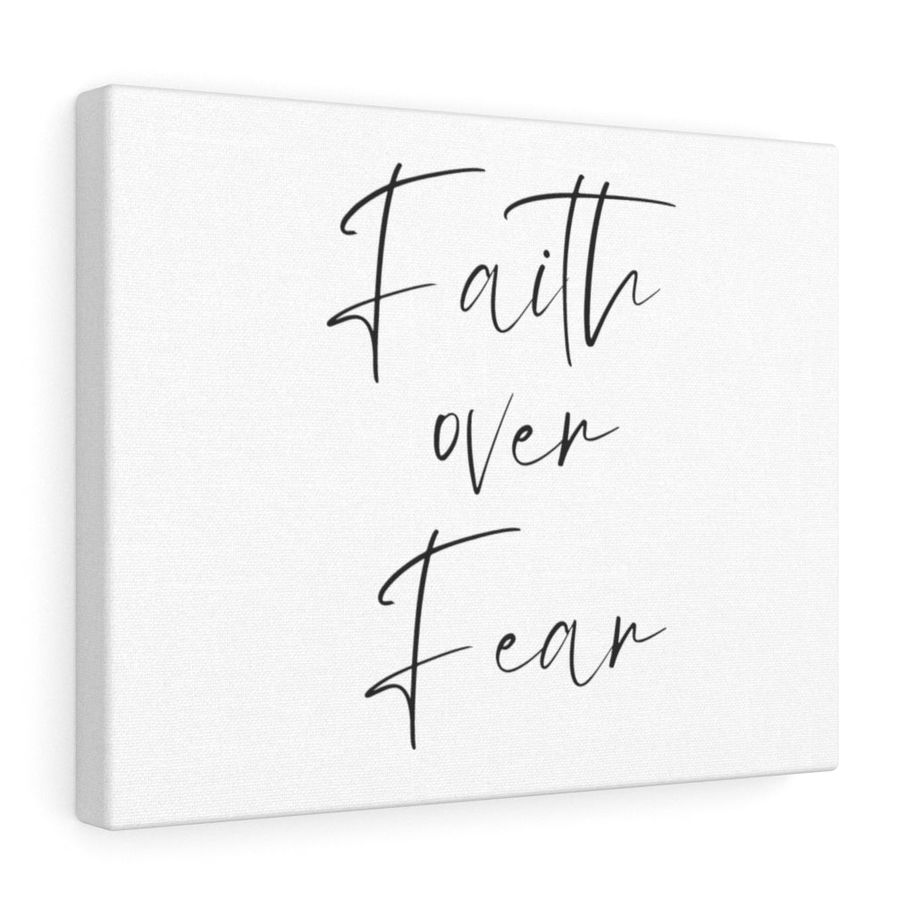 Scripture Walls Faith Over Fear Bible Verse Canvas Christian Wall Art Ready to Hang Unframed-Express Your Love Gifts