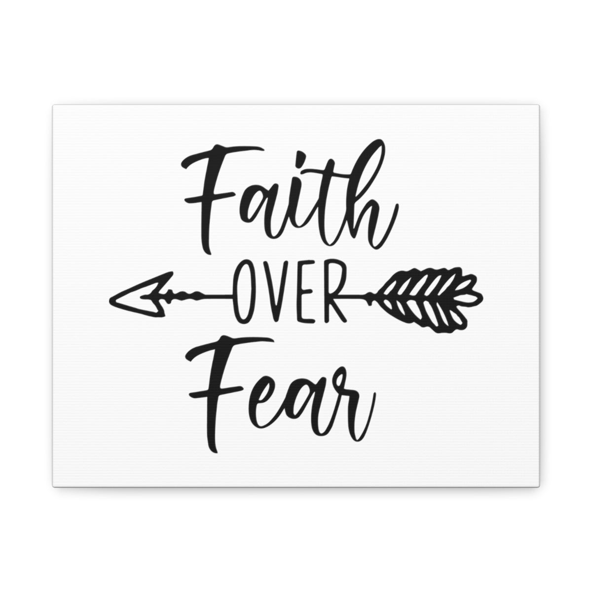 Scripture Walls Faith Over Fear Deuteronomy 31:6 Christian Wall Art Print Ready to Hang Unframed-Express Your Love Gifts