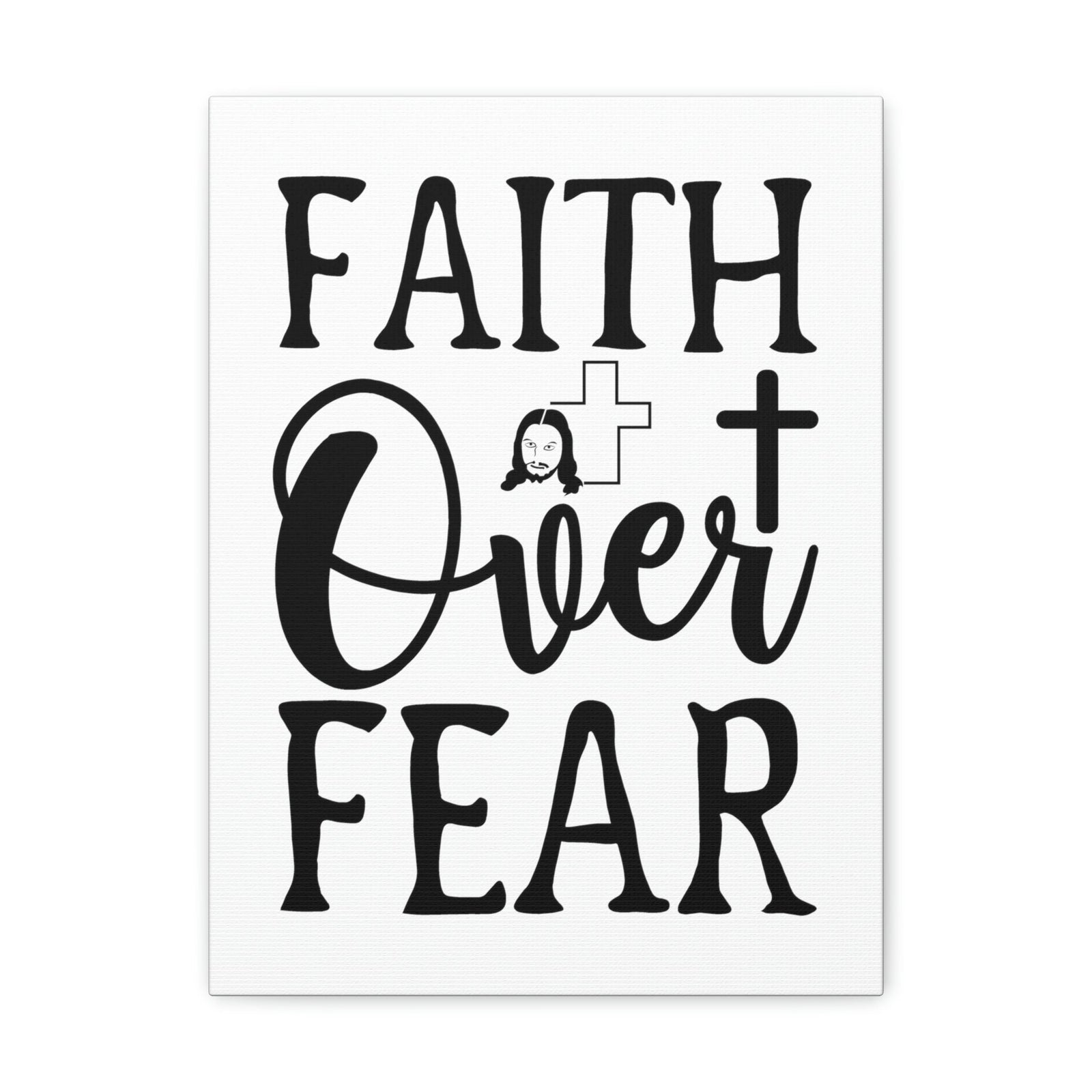 Scripture Walls Faith Over Fear Isaiah 41:10 Christian Wall Art Print Ready to Hang Unframed-Express Your Love Gifts