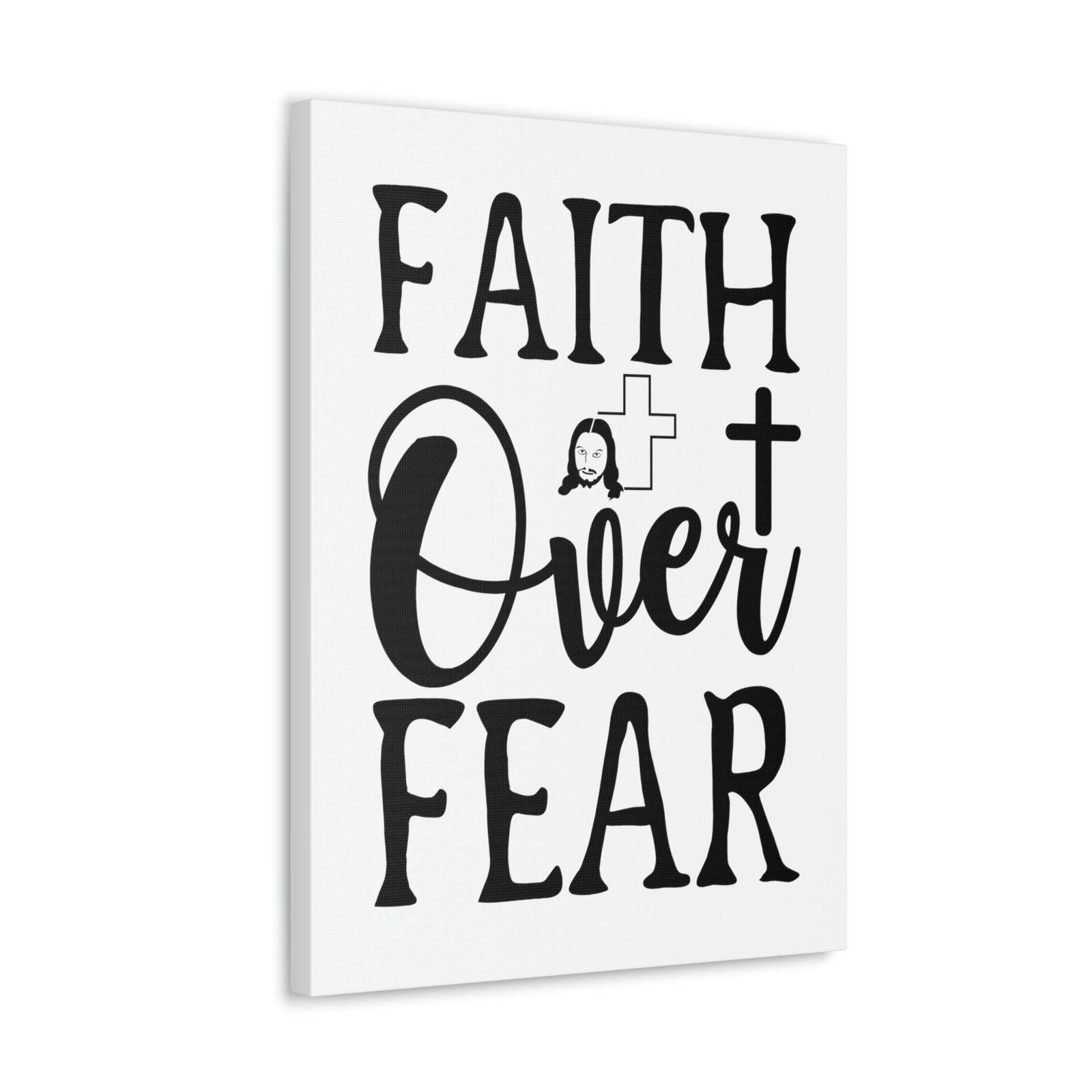 Scripture Walls Faith Over Fear Isaiah 41:10 Christian Wall Art Print Ready to Hang Unframed-Express Your Love Gifts
