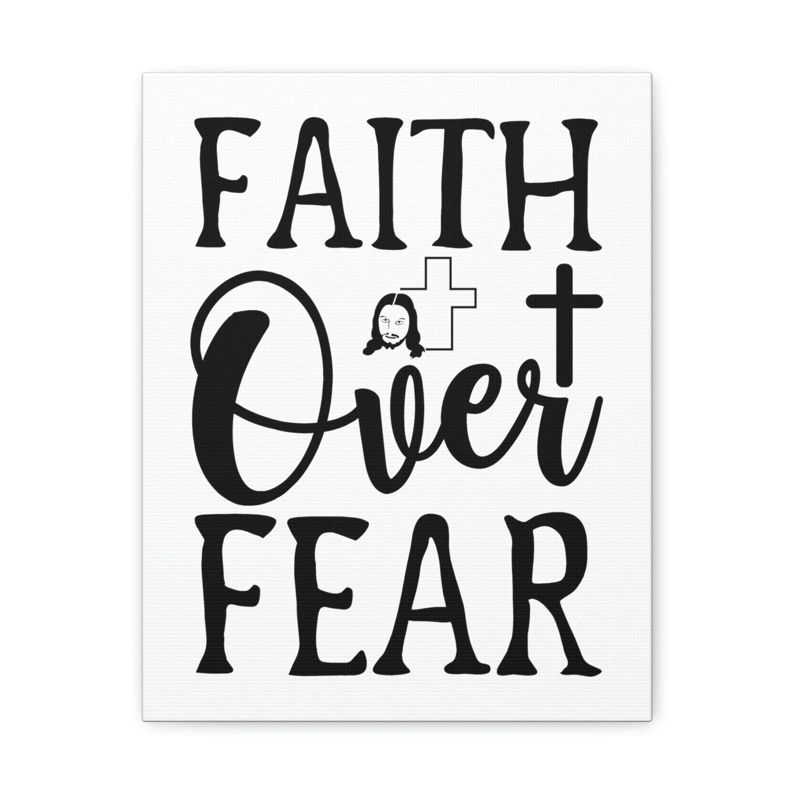Scripture Walls Faith Over Fear Isaiah 41:10 Christian Wall Art Print Ready to Hang Unframed-Express Your Love Gifts