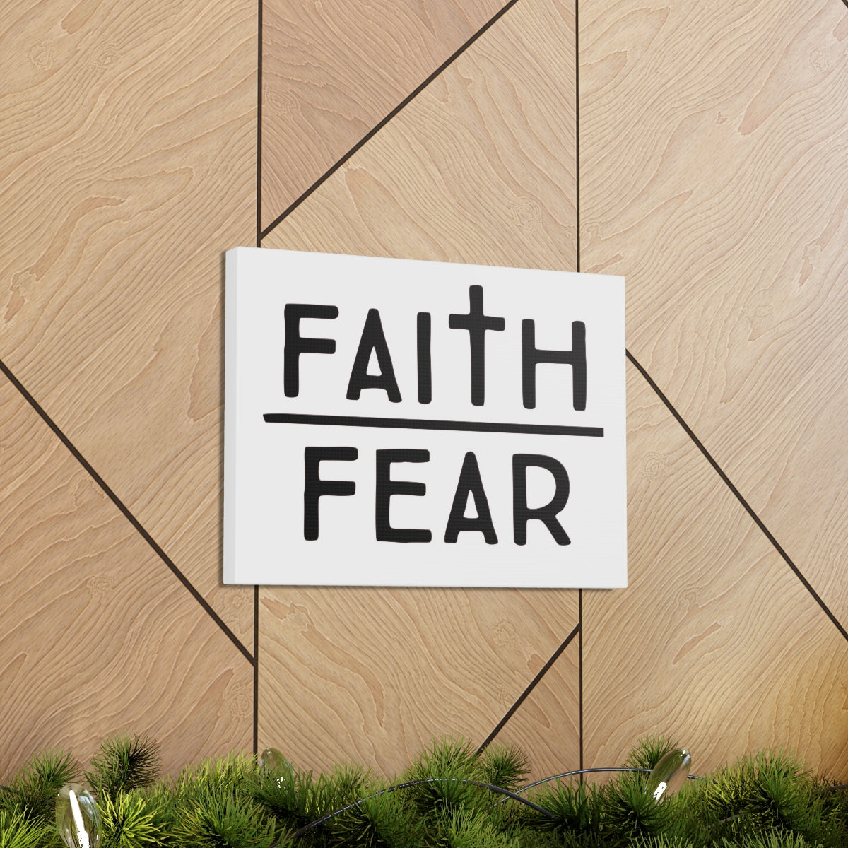 Scripture Walls Faith Over Fear Luke 12:4 Christian Wall Art Print Ready to Hang Unframed-Express Your Love Gifts