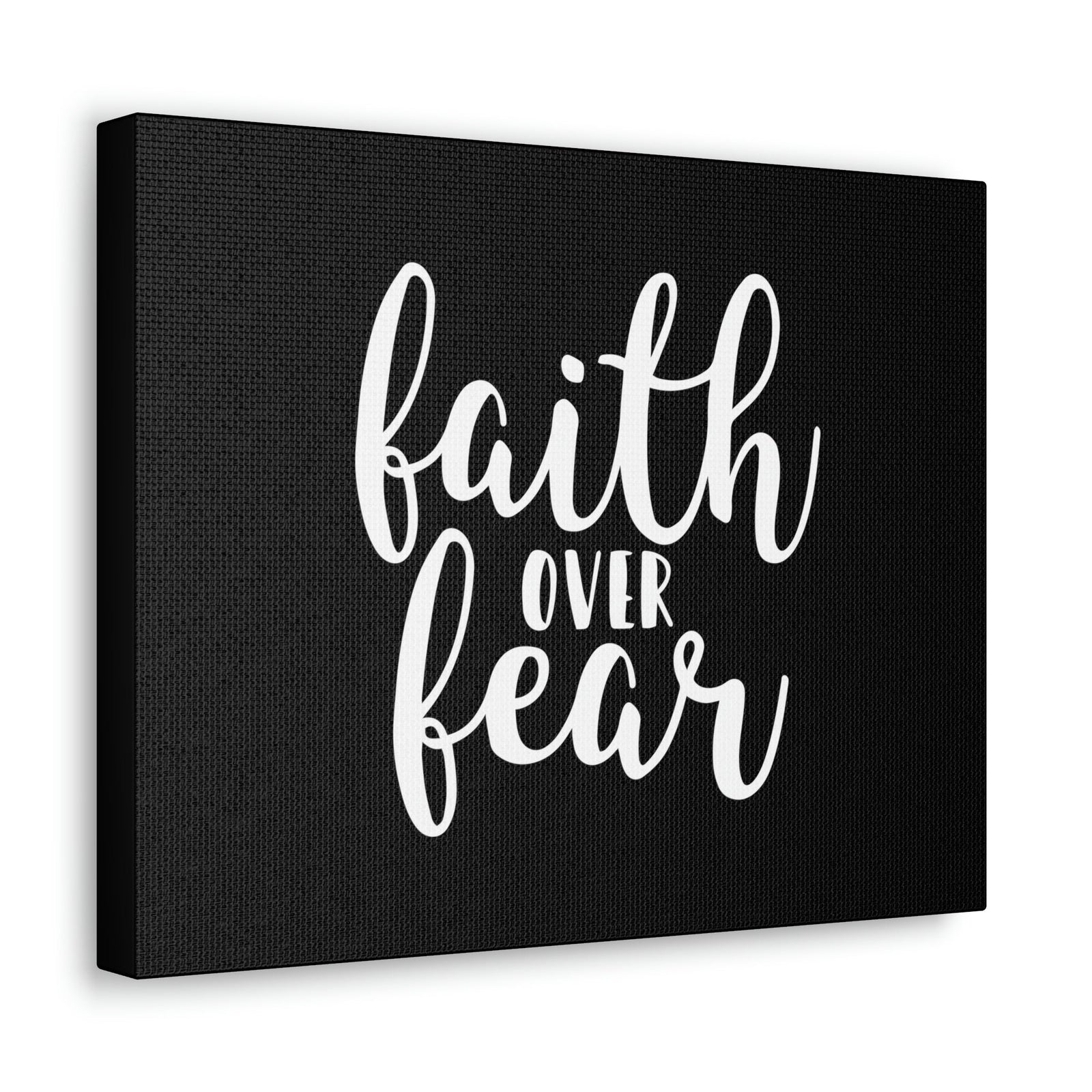 Scripture Walls Faith Over Fear Mark 4:40 Black And White Christian Wall Art Bible Verse Print Ready to Hang Unframed-Express Your Love Gifts