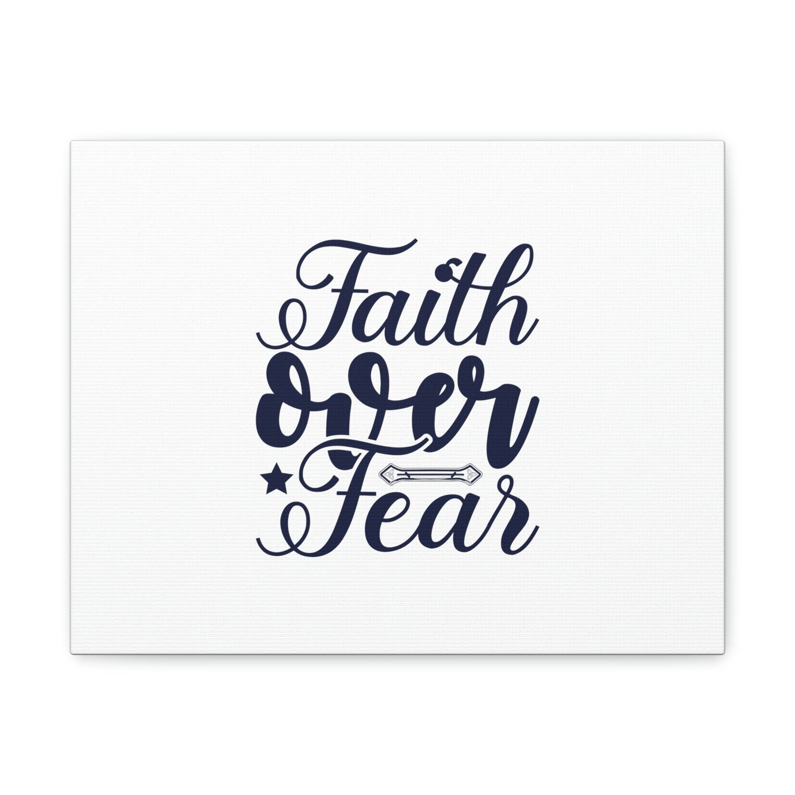 Scripture Walls Faith Over Fear Mark 4:40 Star Blue Christian Wall Art Bible Verse Print Ready to Hang Unframed-Express Your Love Gifts