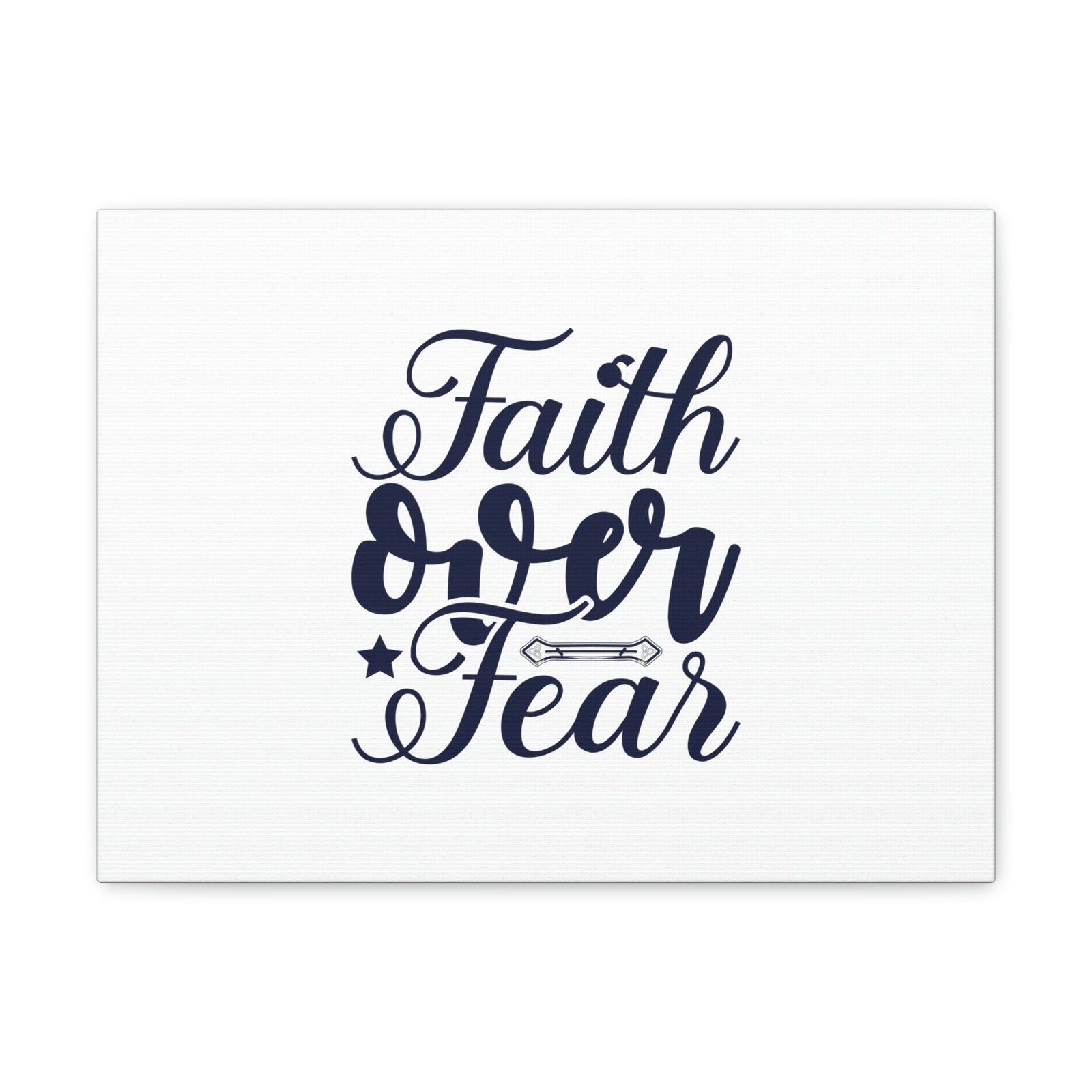 Scripture Walls Faith Over Fear Mark 4:40 Star Blue Christian Wall Art Bible Verse Print Ready to Hang Unframed-Express Your Love Gifts