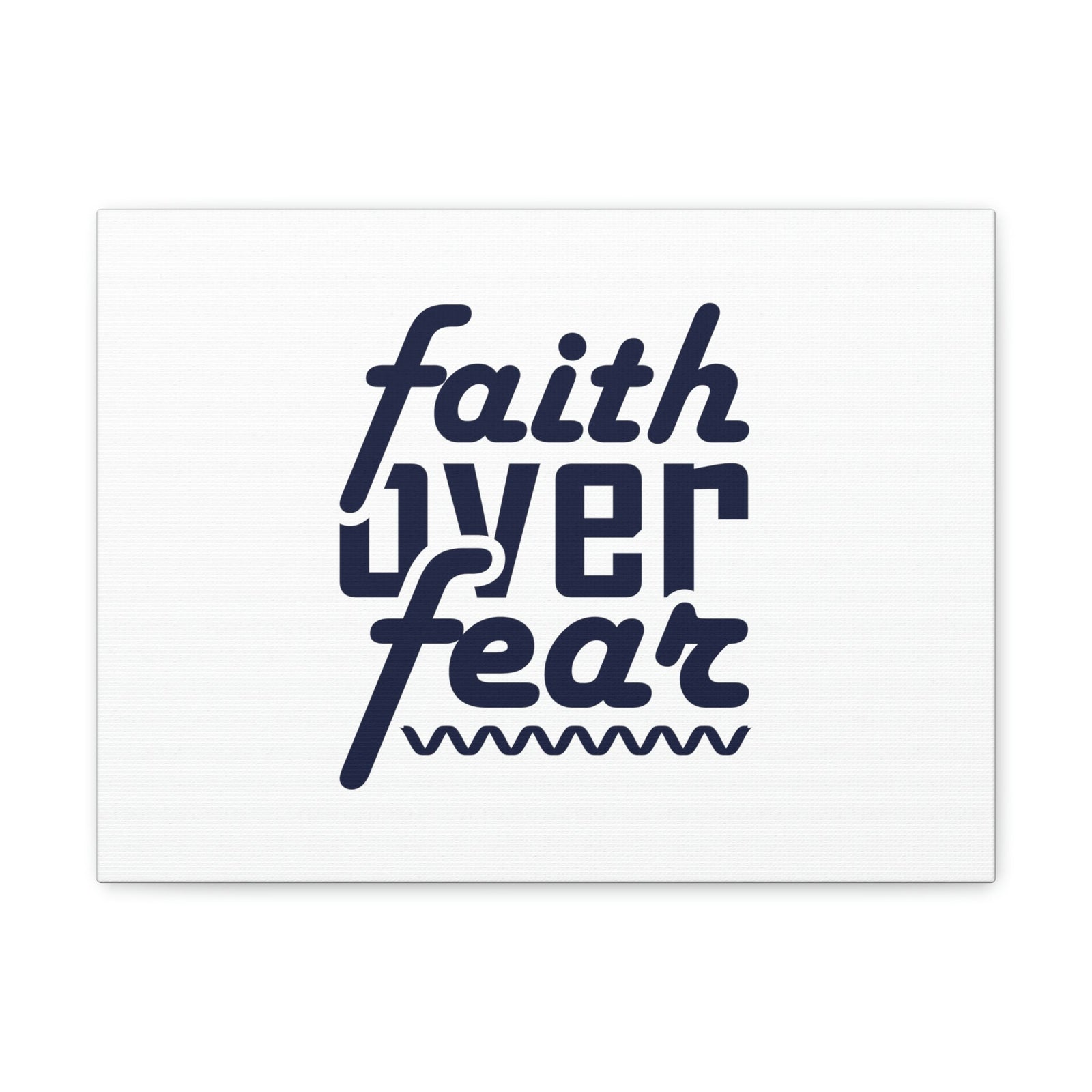 Scripture Walls Faith Over Fear Mark 4:40 ZigZag Christian Wall Art Bible Verse Print Ready to Hang Unframed-Express Your Love Gifts