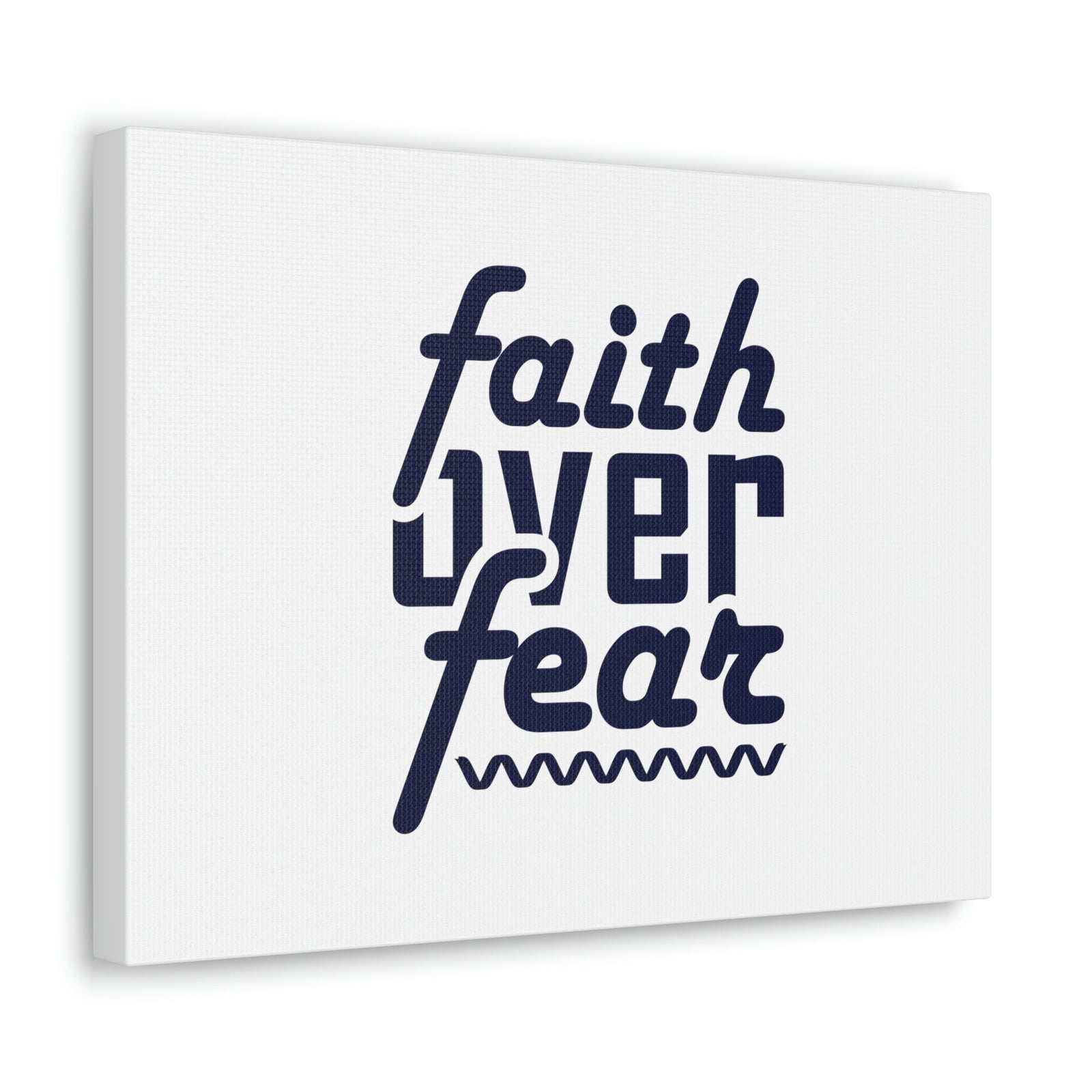 Scripture Walls Faith Over Fear Mark 4:40 ZigZag Christian Wall Art Bible Verse Print Ready to Hang Unframed-Express Your Love Gifts