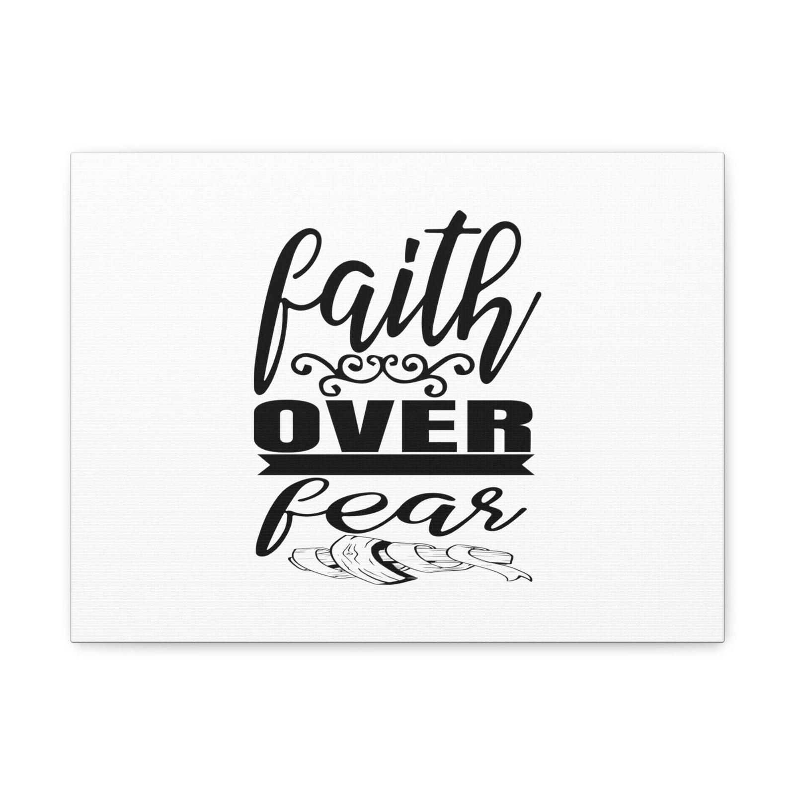 Scripture Walls Faith Over Fear Proverbs 29:25 Ornamental Christian Wall Art Bible Verse Print Ready to Hang Unframed-Express Your Love Gifts