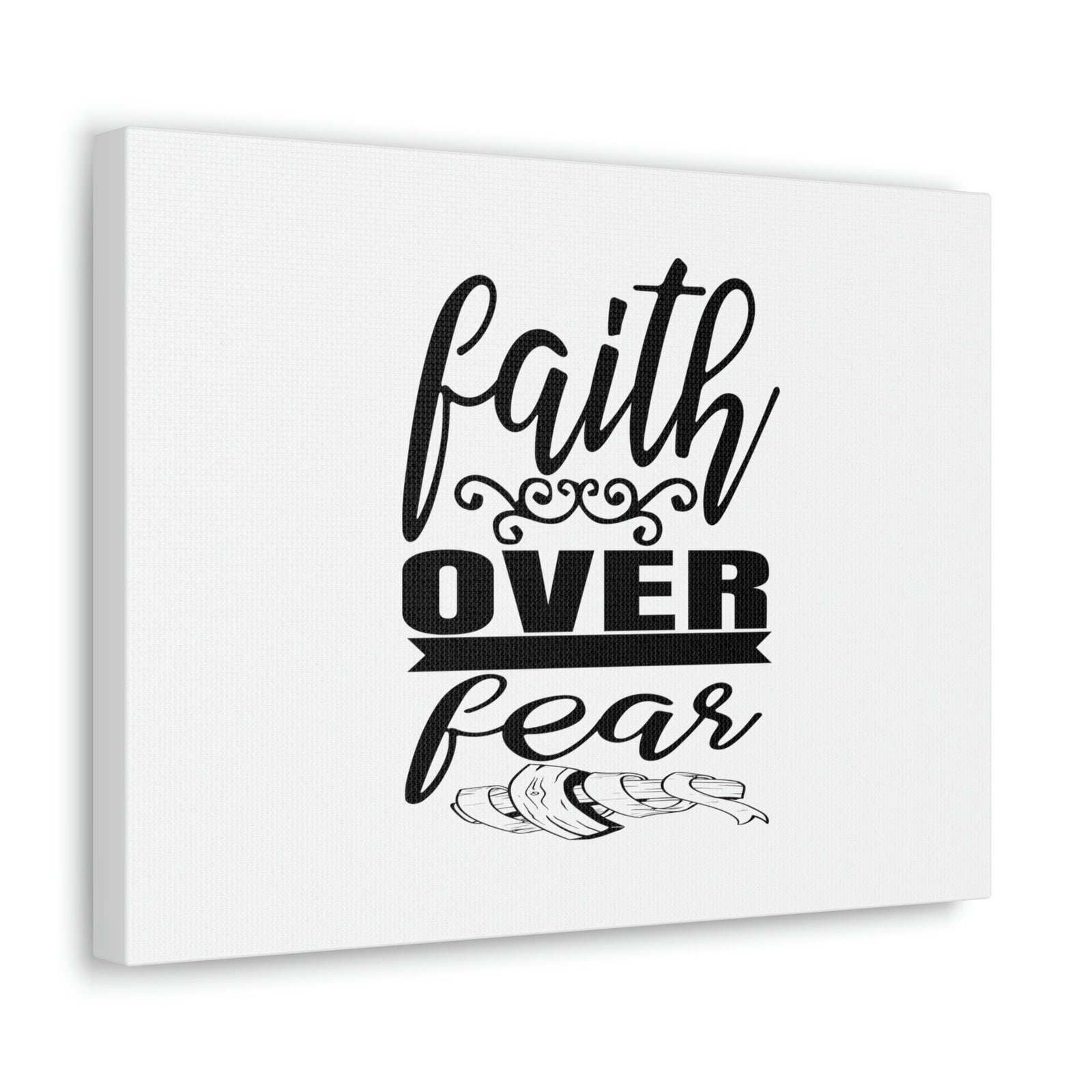 Scripture Walls Faith Over Fear Proverbs 29:25 Ornamental Christian Wall Art Bible Verse Print Ready to Hang Unframed-Express Your Love Gifts