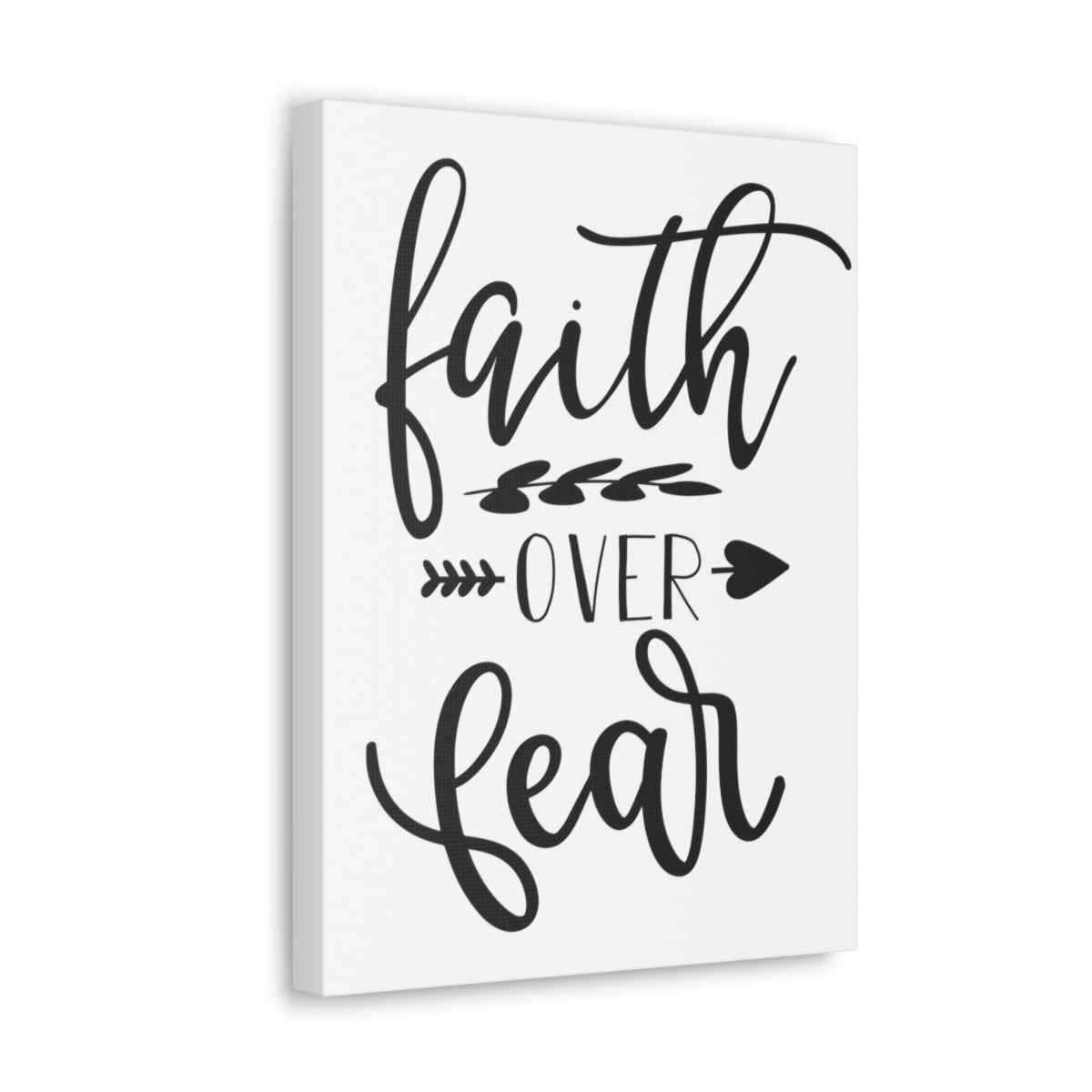 Scripture Walls Faith Over Fear Psalm 23:4 Christian Wall Art Print Ready to Hang Unframed-Express Your Love Gifts