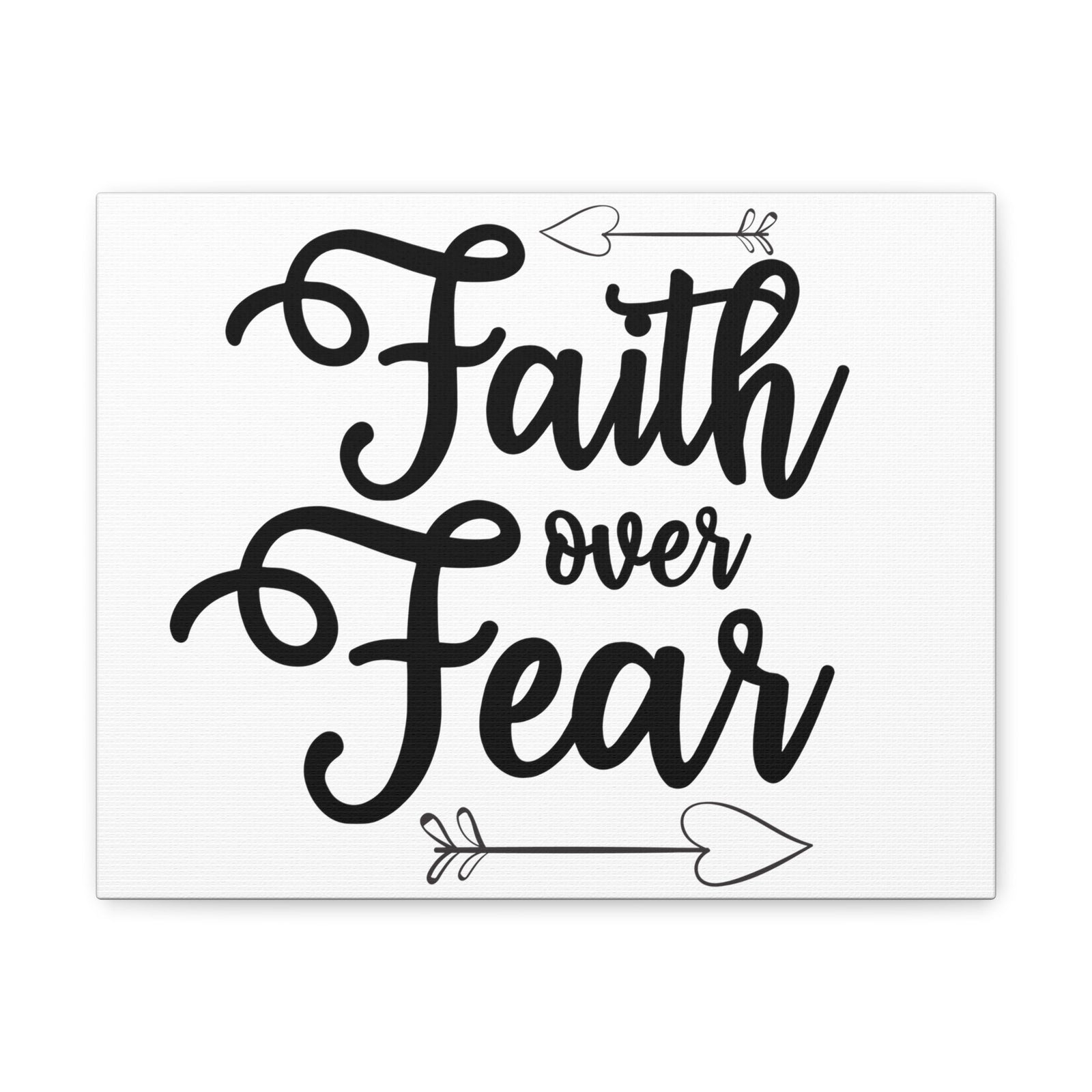 Scripture Walls Faith Over Fear Psalm 34:4 Arrow Christian Wall Art Print Ready to Hang Unframed-Express Your Love Gifts
