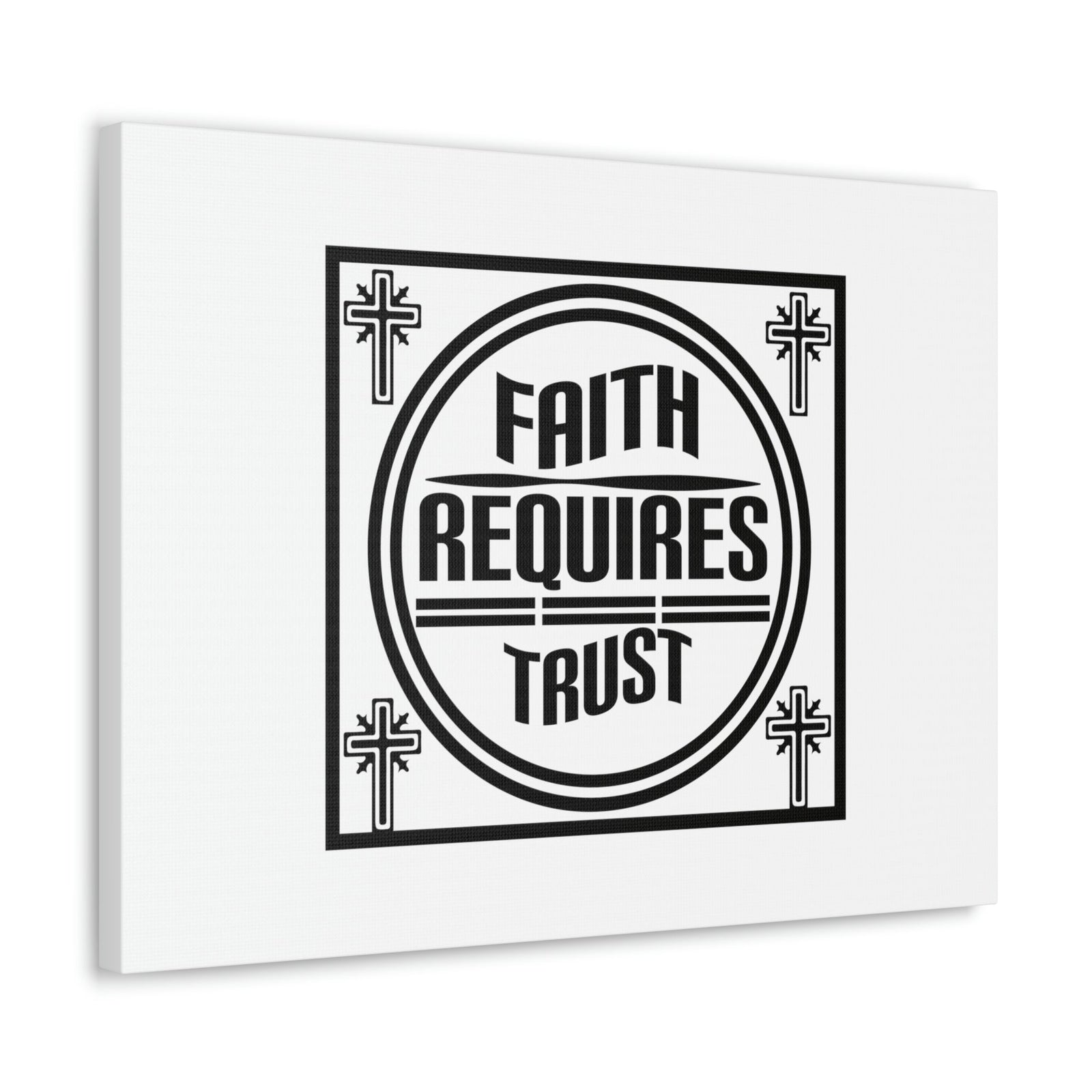 Scripture Walls Faith Requires Trust Proverbs 3:5-6 Square Christian Wall Art Bible Verse Print Ready to Hang Unframed-Express Your Love Gifts