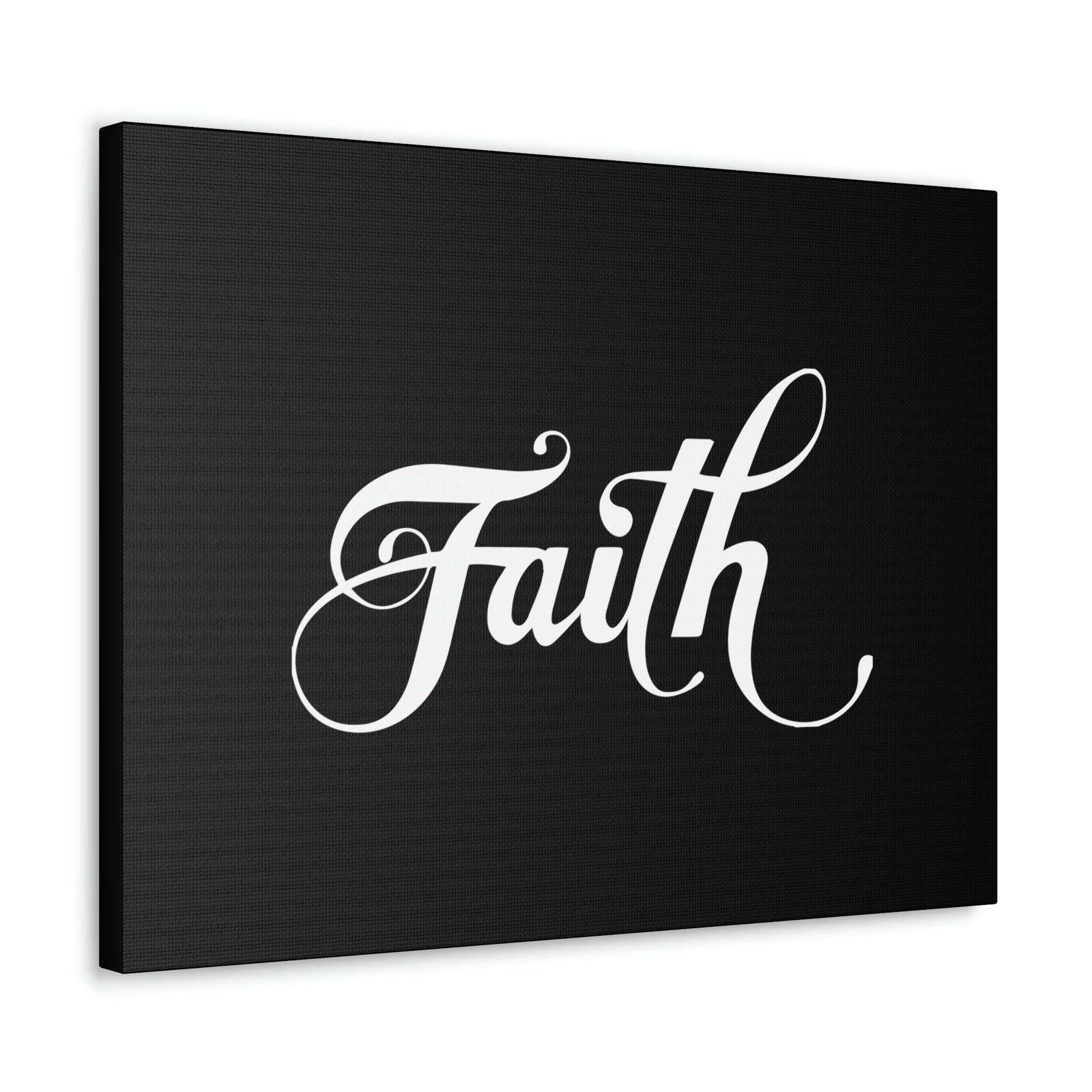 Scripture Walls Faith Romans 10:17 Cursive White Christian Wall Art Bible Verse Print Ready to Hang Unframed-Express Your Love Gifts