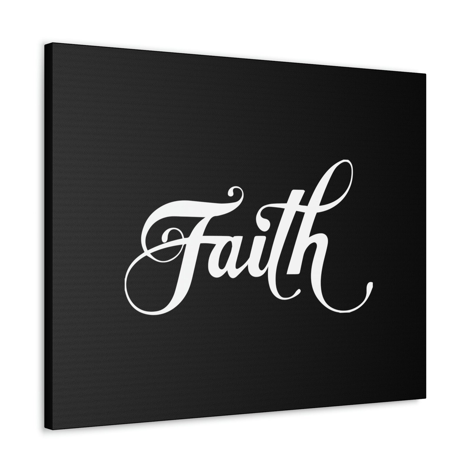 Scripture Walls Faith Romans 10:17 Cursive White Christian Wall Art Bible Verse Print Ready to Hang Unframed-Express Your Love Gifts