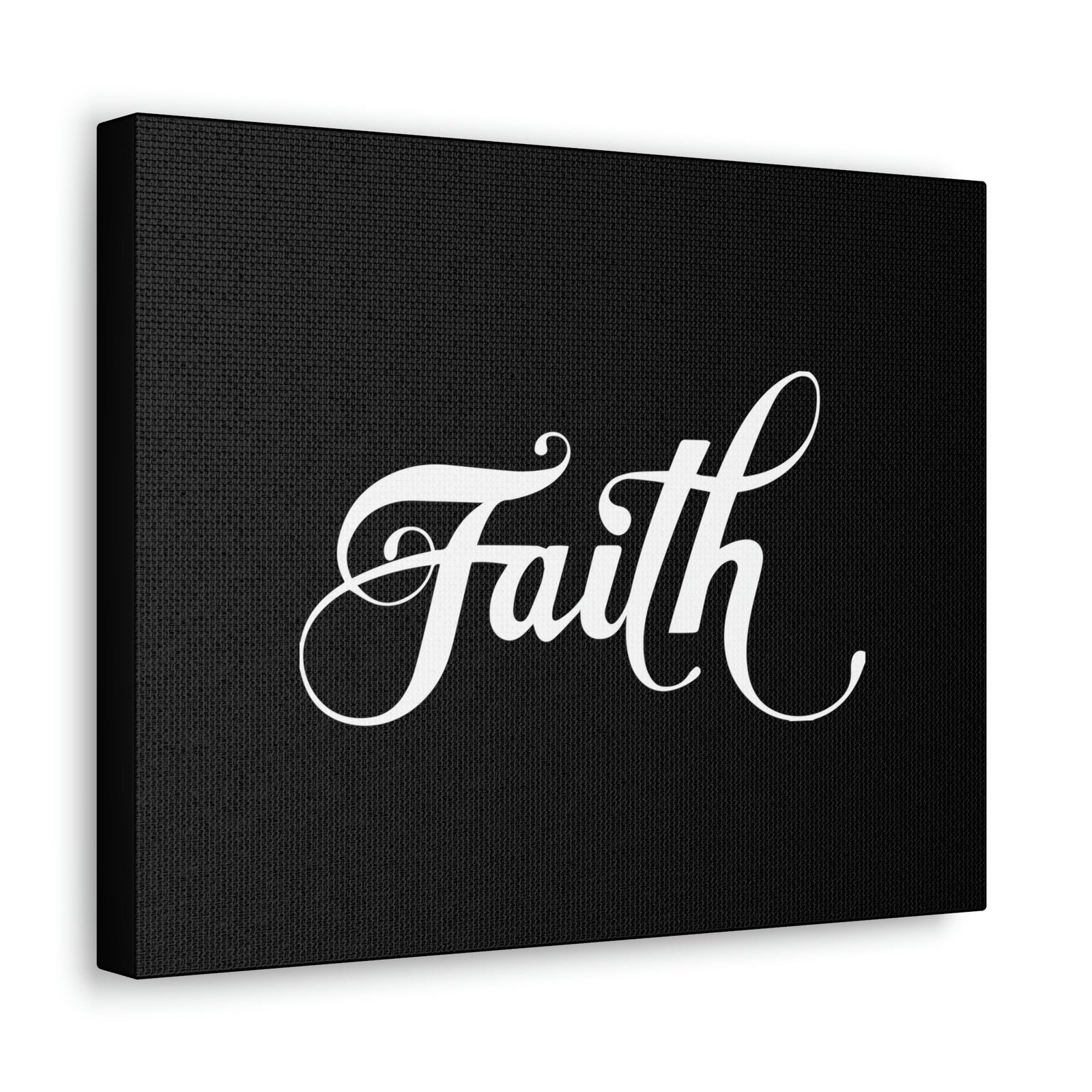 Scripture Walls Faith Romans 10:17 Cursive White Christian Wall Art Bible Verse Print Ready to Hang Unframed-Express Your Love Gifts