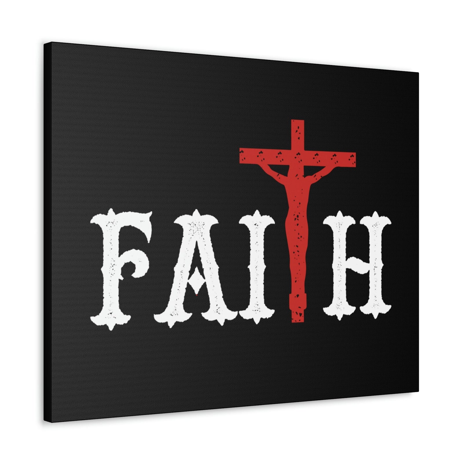 Scripture Walls Faith Romans 10:17 Red Cross Christian Wall Art Bible Verse Print Ready to Hang Unframed-Express Your Love Gifts