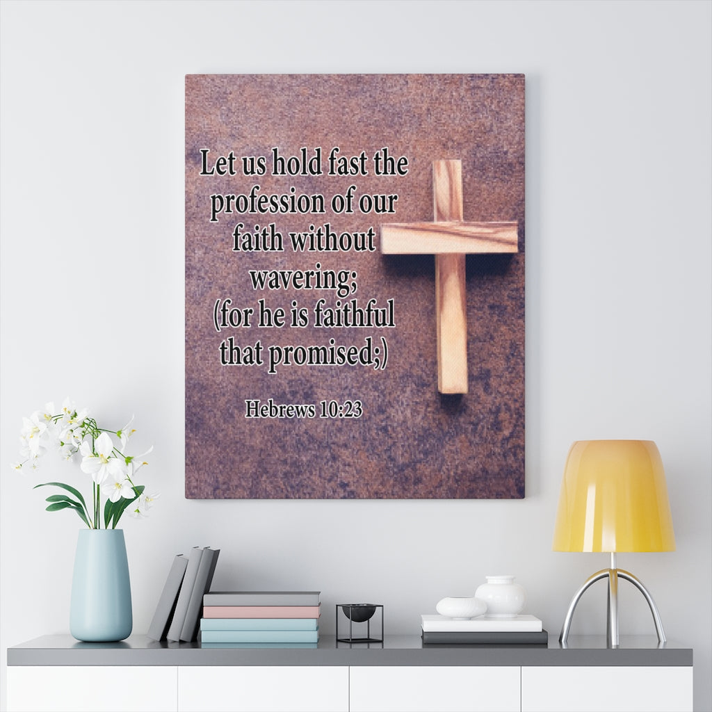 Scripture Walls Faith Without Wavering Hebrews 10:23 Christian Home Decor Bible Art Unframed-Express Your Love Gifts