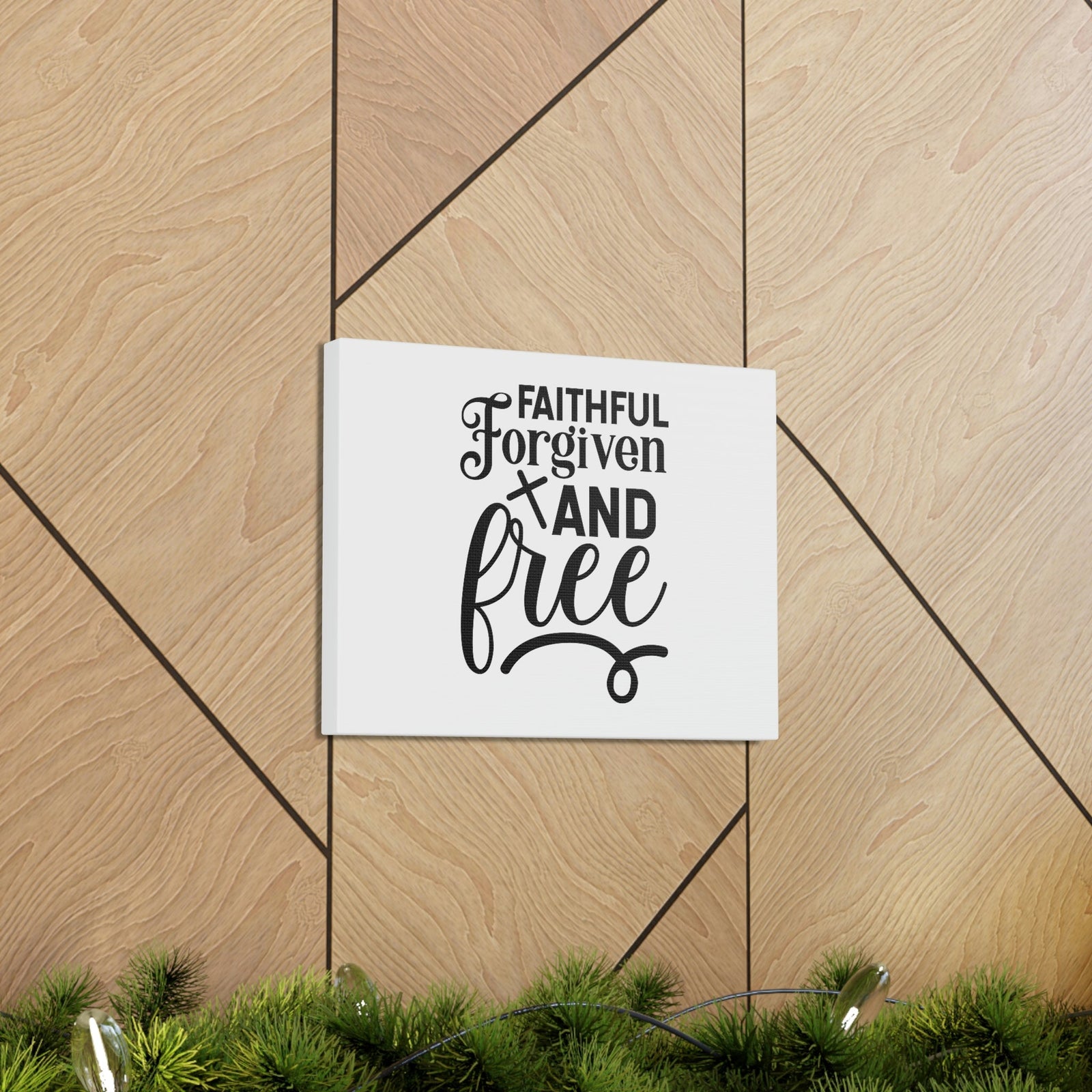 Scripture Walls Faithful, Forgiven And Free 1 John 1:9 Christian Wall Art Bible Verse Print Ready to Hang Unframed-Express Your Love Gifts