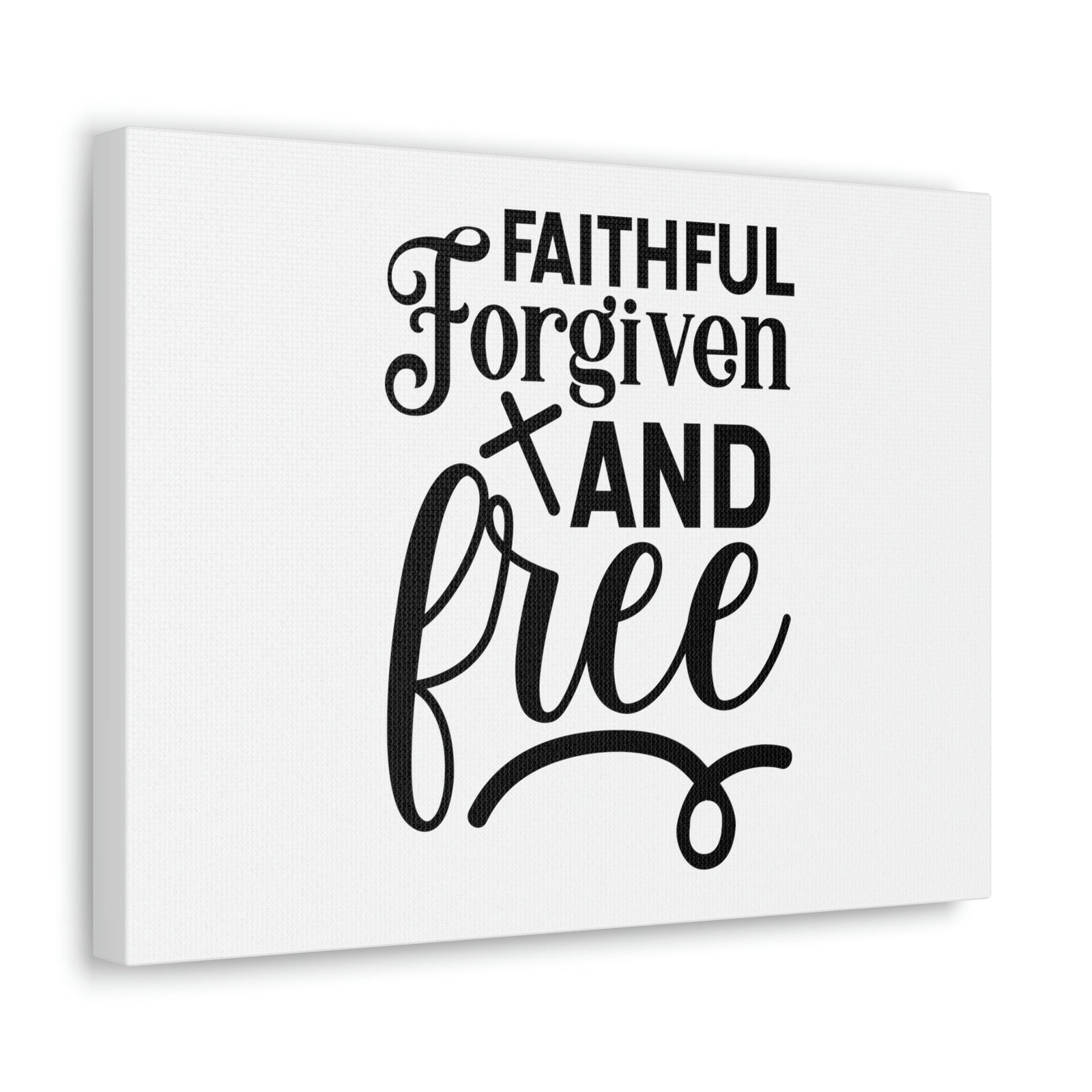 Scripture Walls Faithful, Forgiven And Free 1 John 1:9 Christian Wall Art Bible Verse Print Ready to Hang Unframed-Express Your Love Gifts