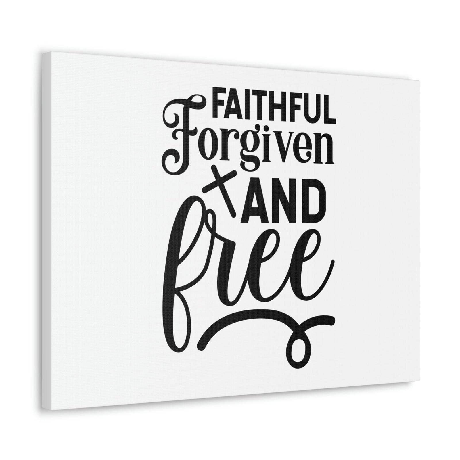 Scripture Walls Faithful, Forgiven And Free 1 John 1:9 Christian Wall Art Bible Verse Print Ready to Hang Unframed-Express Your Love Gifts