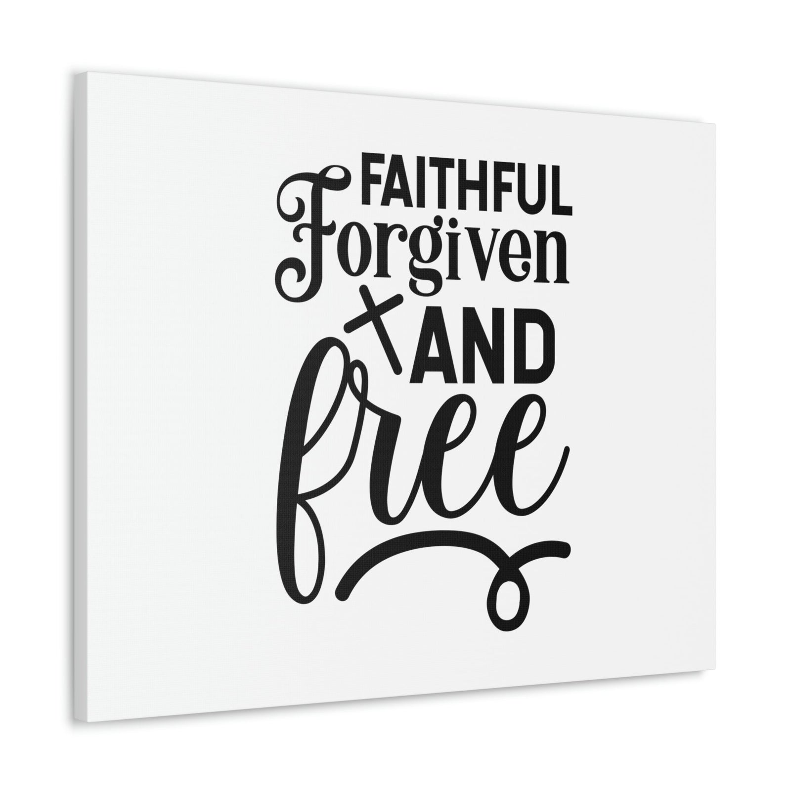 Scripture Walls Faithful, Forgiven And Free 1 John 1:9 Christian Wall Art Bible Verse Print Ready to Hang Unframed-Express Your Love Gifts