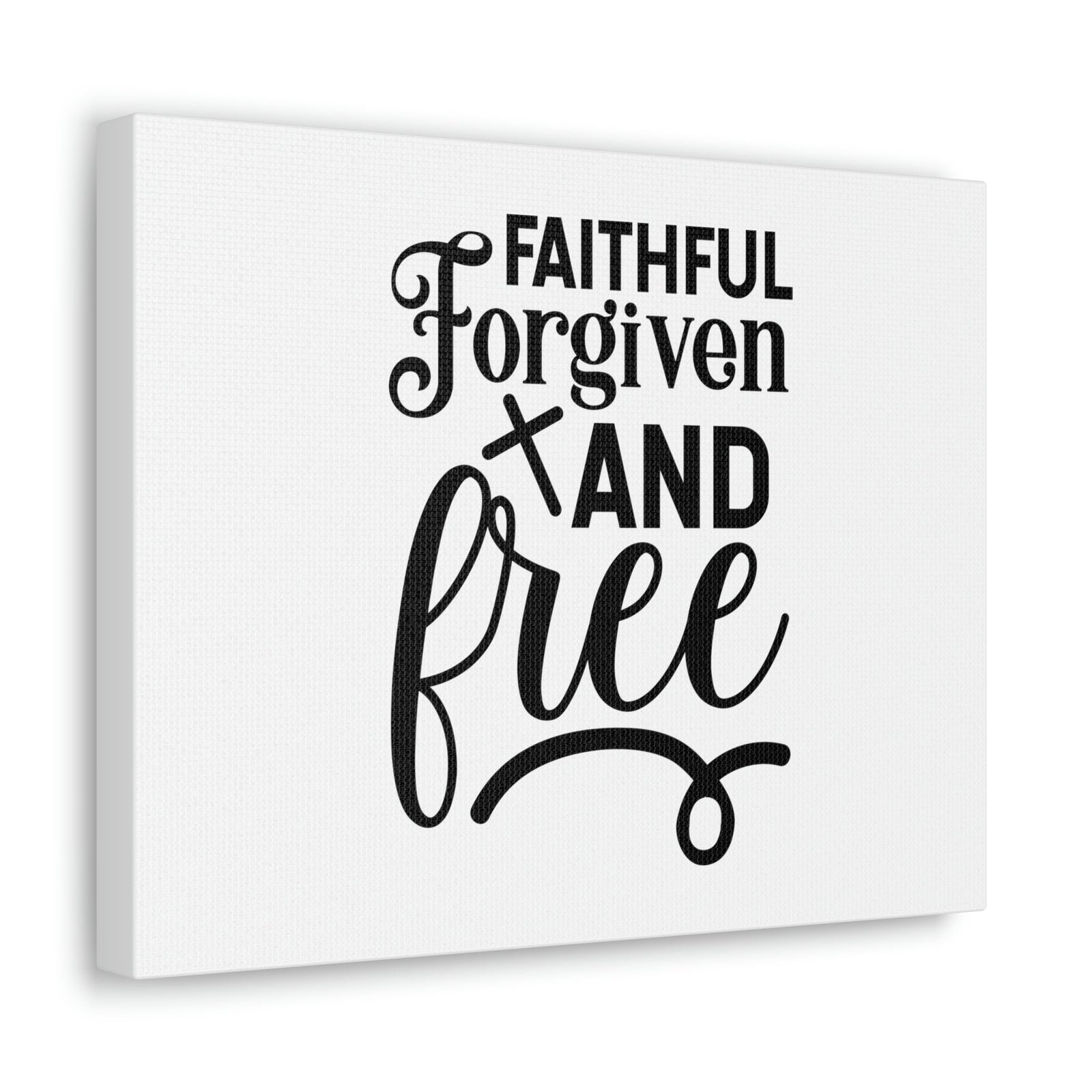 Scripture Walls Faithful, Forgiven And Free 1 John 1:9 Christian Wall Art Bible Verse Print Ready to Hang Unframed-Express Your Love Gifts