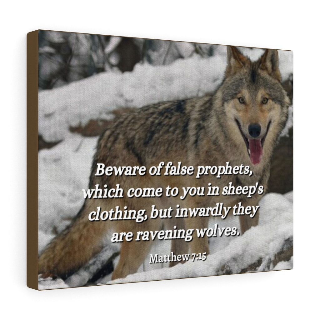 Scripture Walls False Prophets Matthew 7:15 Bible Verse Canvas Christian Wall Art Ready to Hang Unframed-Express Your Love Gifts
