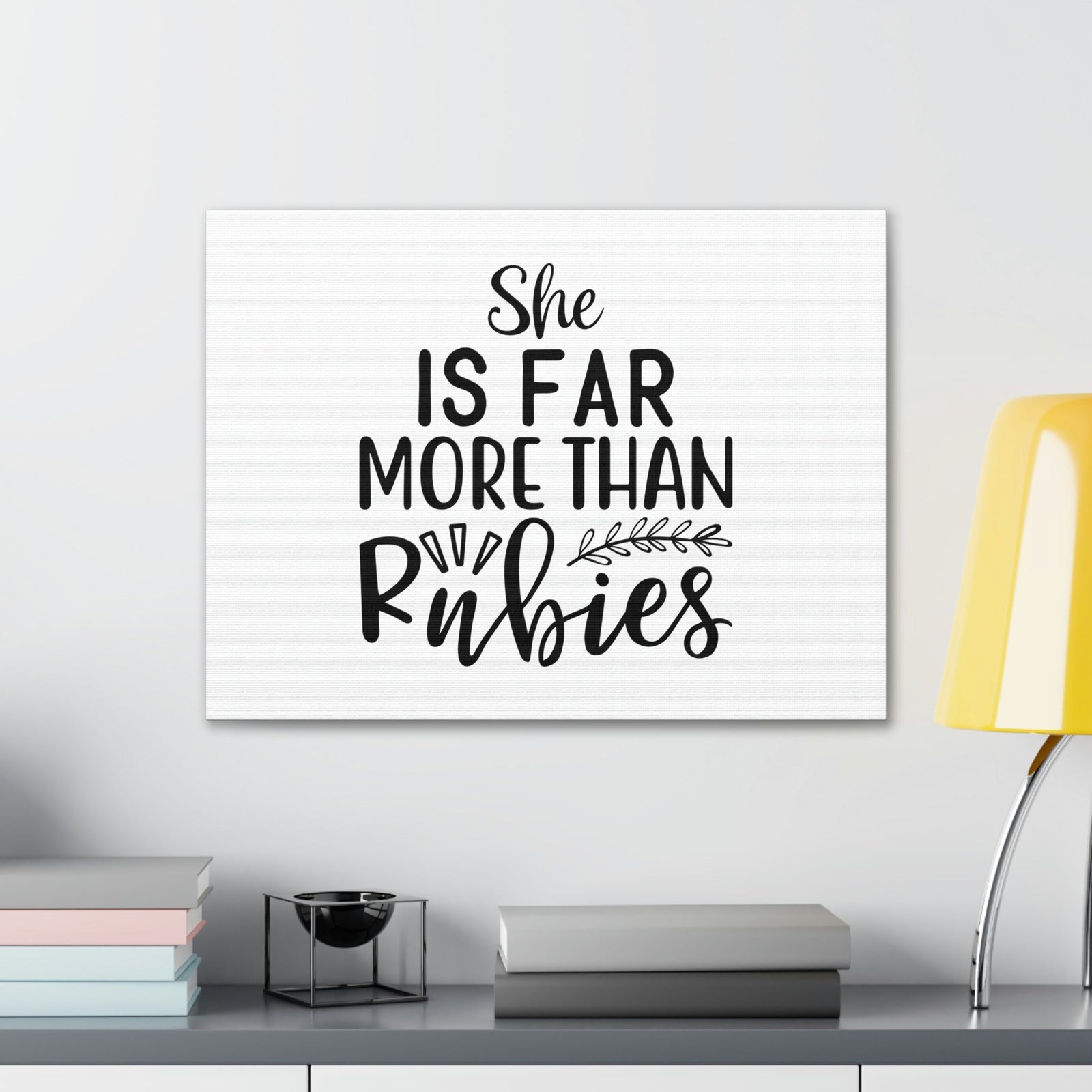 Scripture Walls Far More Proverbs 3:15 Leaves Christian Wall Art Bible Verse Print Ready to Hang Unframed-Express Your Love Gifts