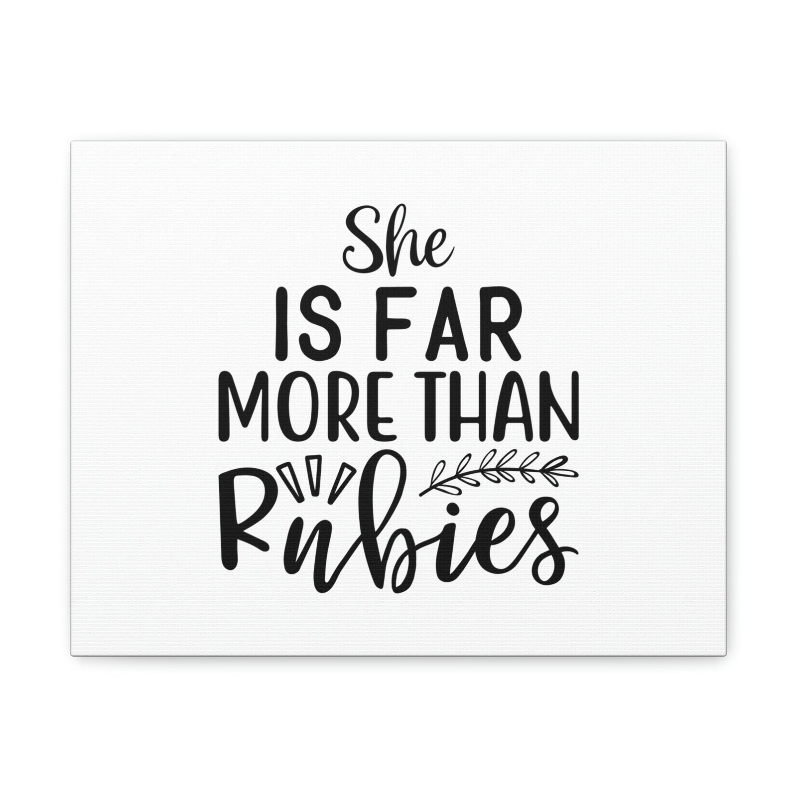 Scripture Walls Far More Proverbs 3:15 Leaves Christian Wall Art Bible Verse Print Ready to Hang Unframed-Express Your Love Gifts