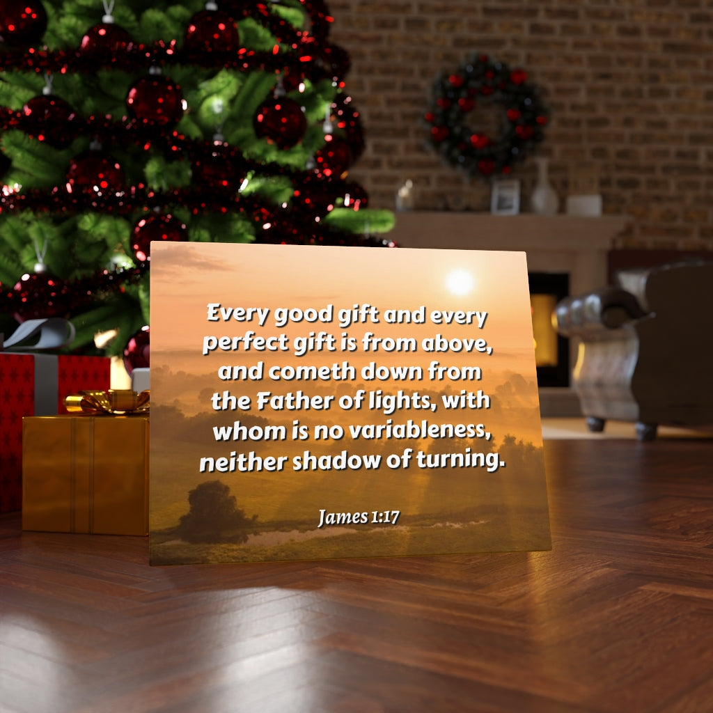 Scripture Walls Father Of Light James 1:17 Bible Verse Canvas Christian Wall Art Ready to Hang Unframed-Express Your Love Gifts