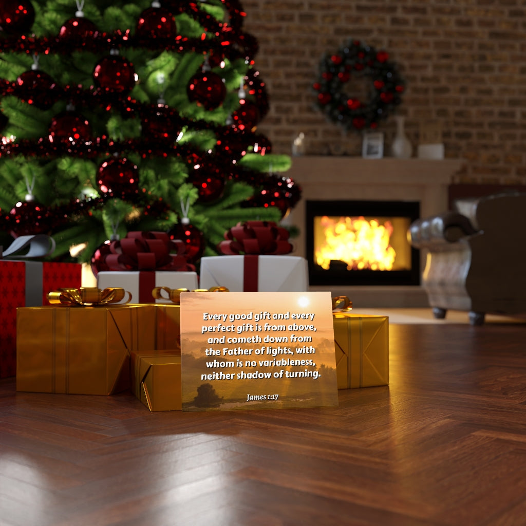 Scripture Walls Father Of Light James 1:17 Bible Verse Canvas Christian Wall Art Ready to Hang Unframed-Express Your Love Gifts