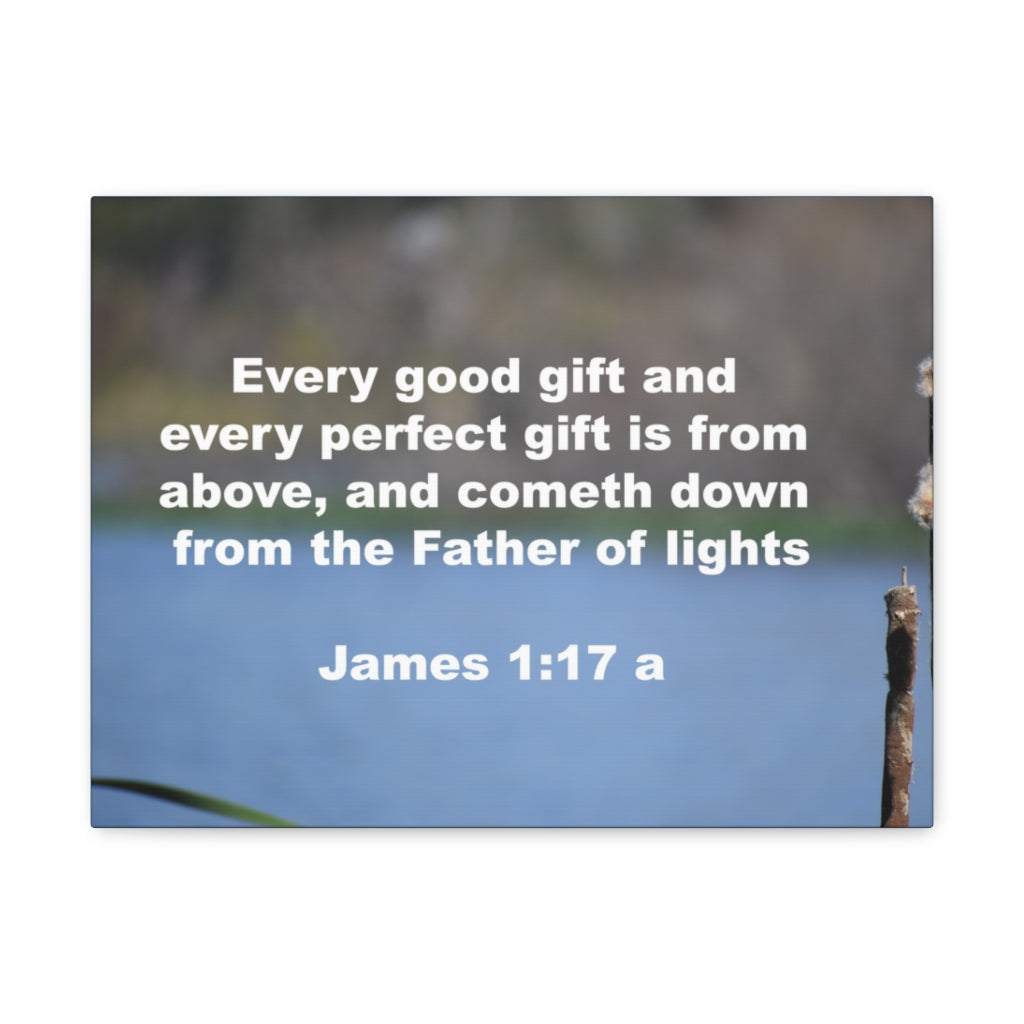 Scripture Walls Father Of Lights James 1:17 Bible Verse Canvas Christian Wall Art Ready to Hang Unframed-Express Your Love Gifts