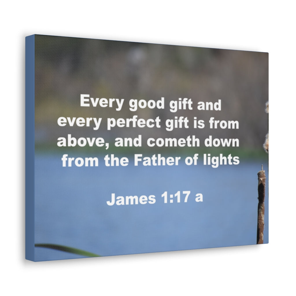 Scripture Walls Father Of Lights James 1:17 Bible Verse Canvas Christian Wall Art Ready to Hang Unframed-Express Your Love Gifts