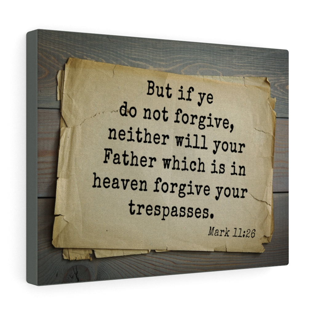 Scripture Walls Father Which Is In Heaven Mark 11:26 Bible Verse Canvas Christian Wall Art Ready to Hang Unframed-Express Your Love Gifts