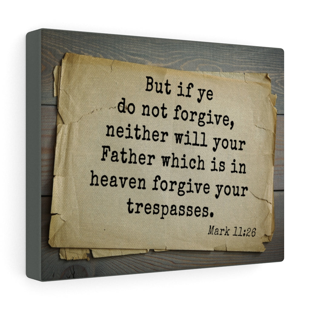 Scripture Walls Father Which Is In Heaven Mark 11:26 Bible Verse Canvas Christian Wall Art Ready to Hang Unframed-Express Your Love Gifts