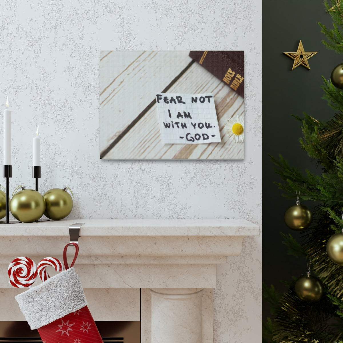 Scripture Walls Fear Not I Am With You Isaiah 41:10 Christian Wall Art Bible Verse Print Ready to Hang Unframed-Express Your Love Gifts