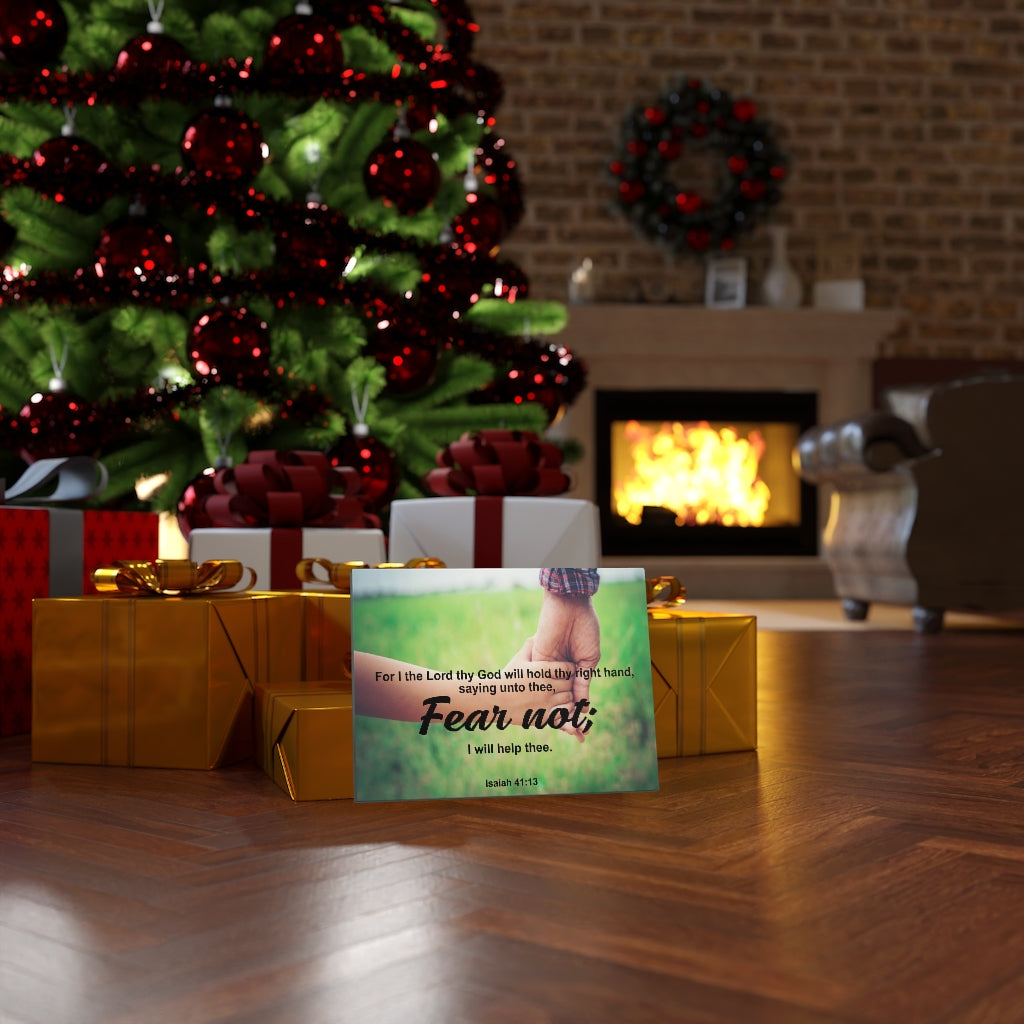 Scripture Walls Fear Not I Will Help Thee Isaiah 41:13 Bible Verse Canvas Christian Wall Art Ready to Hang Unframed-Express Your Love Gifts