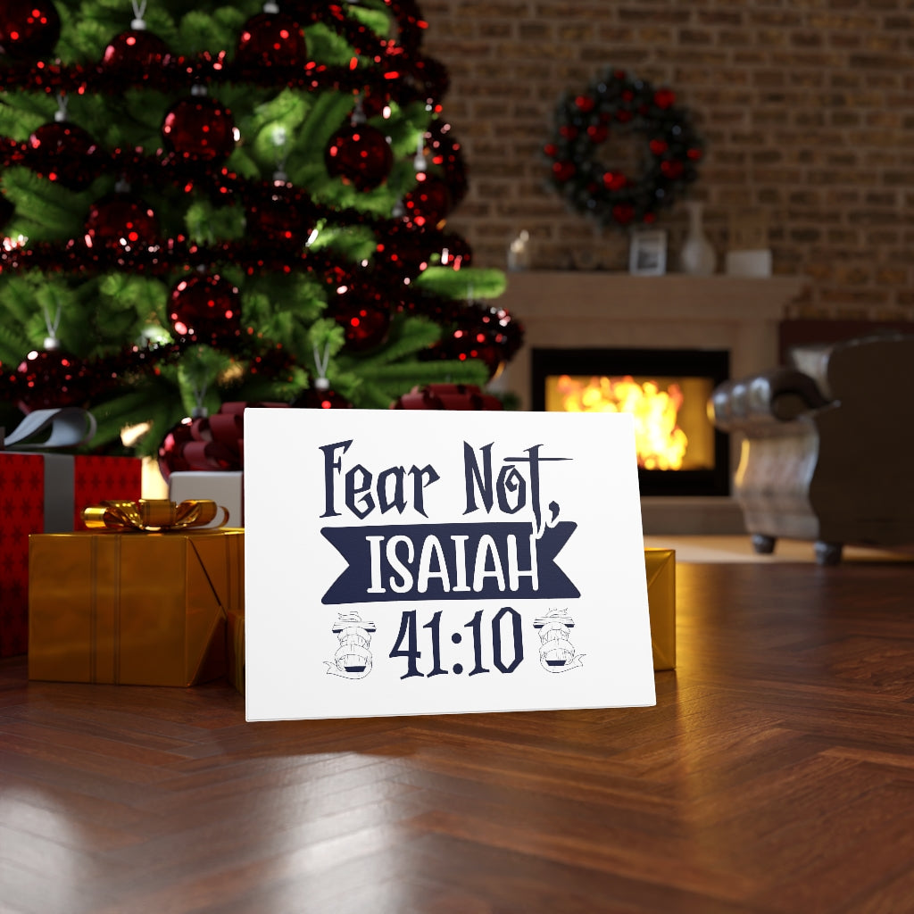 Scripture Walls Fear Not Isaiah 41:10 Cross Bible Verse Canvas Christian Wall Art Ready to Hang Unframed-Express Your Love Gifts