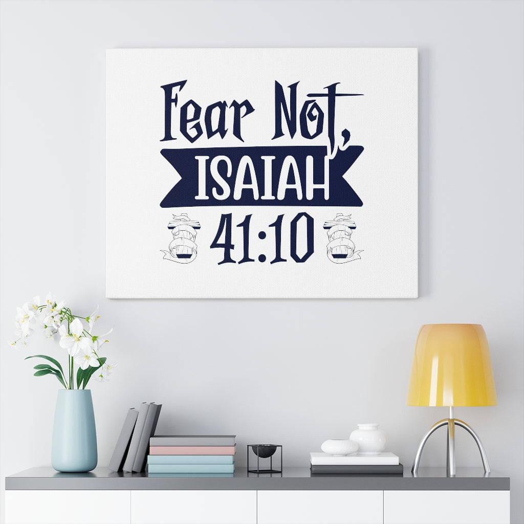 Scripture Walls Fear Not Isaiah 41:10 Cross Bible Verse Canvas Christian Wall Art Ready to Hang Unframed-Express Your Love Gifts