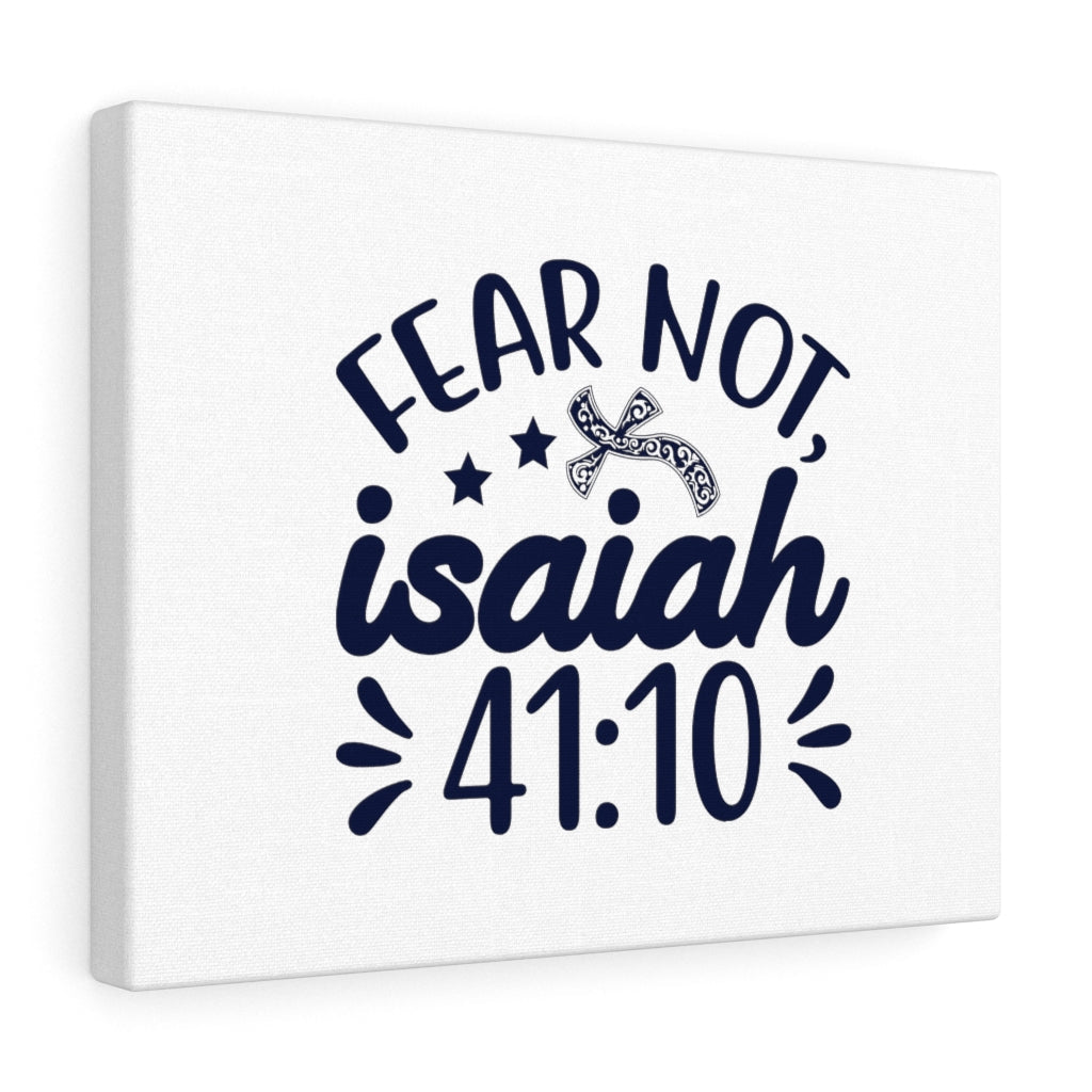 Scripture Walls Fear Not Isaiah 41:10 Star And Cross Bible Verse Canvas Christian Wall Art Ready to Hang Unframed-Express Your Love Gifts