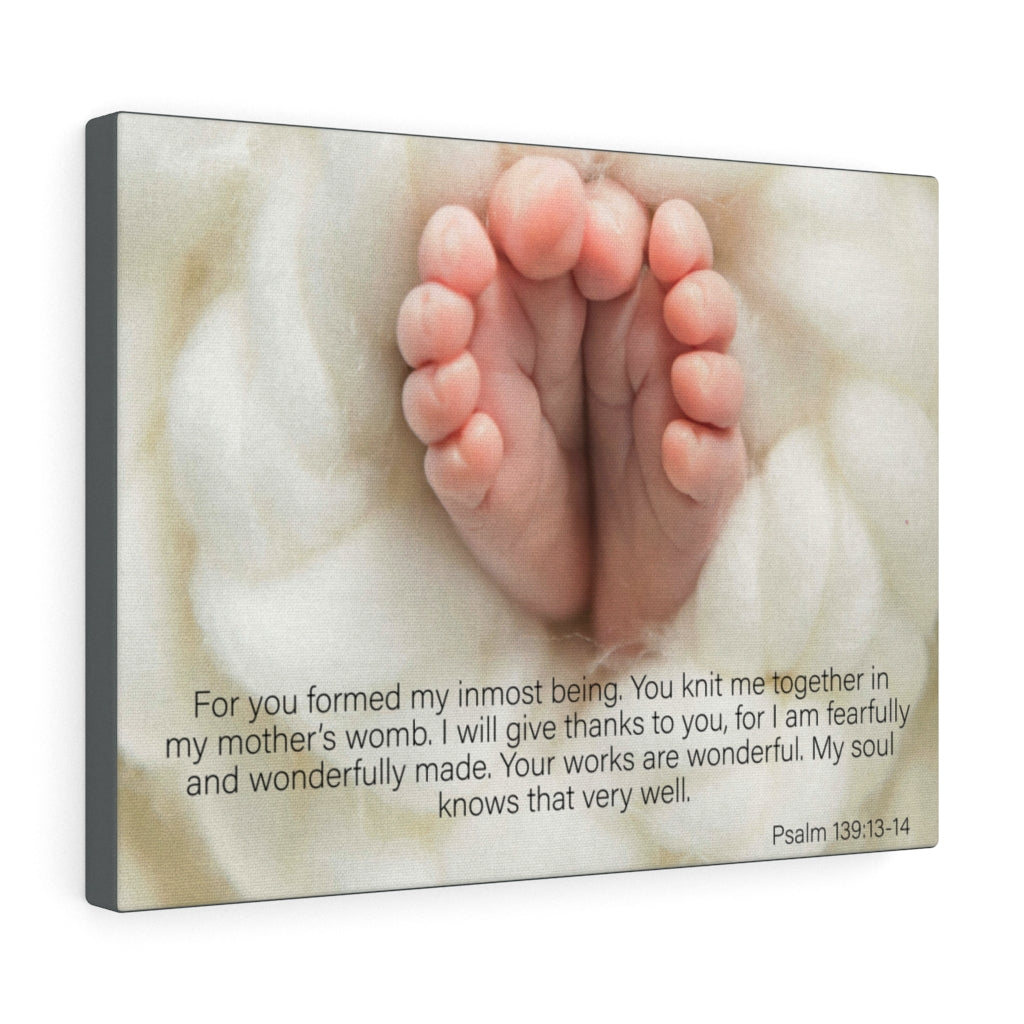 Scripture Walls Fearfully and Wonderfully Made Psalm 139:13-14 Wall Art Christian Home Decor Unframed-Express Your Love Gifts