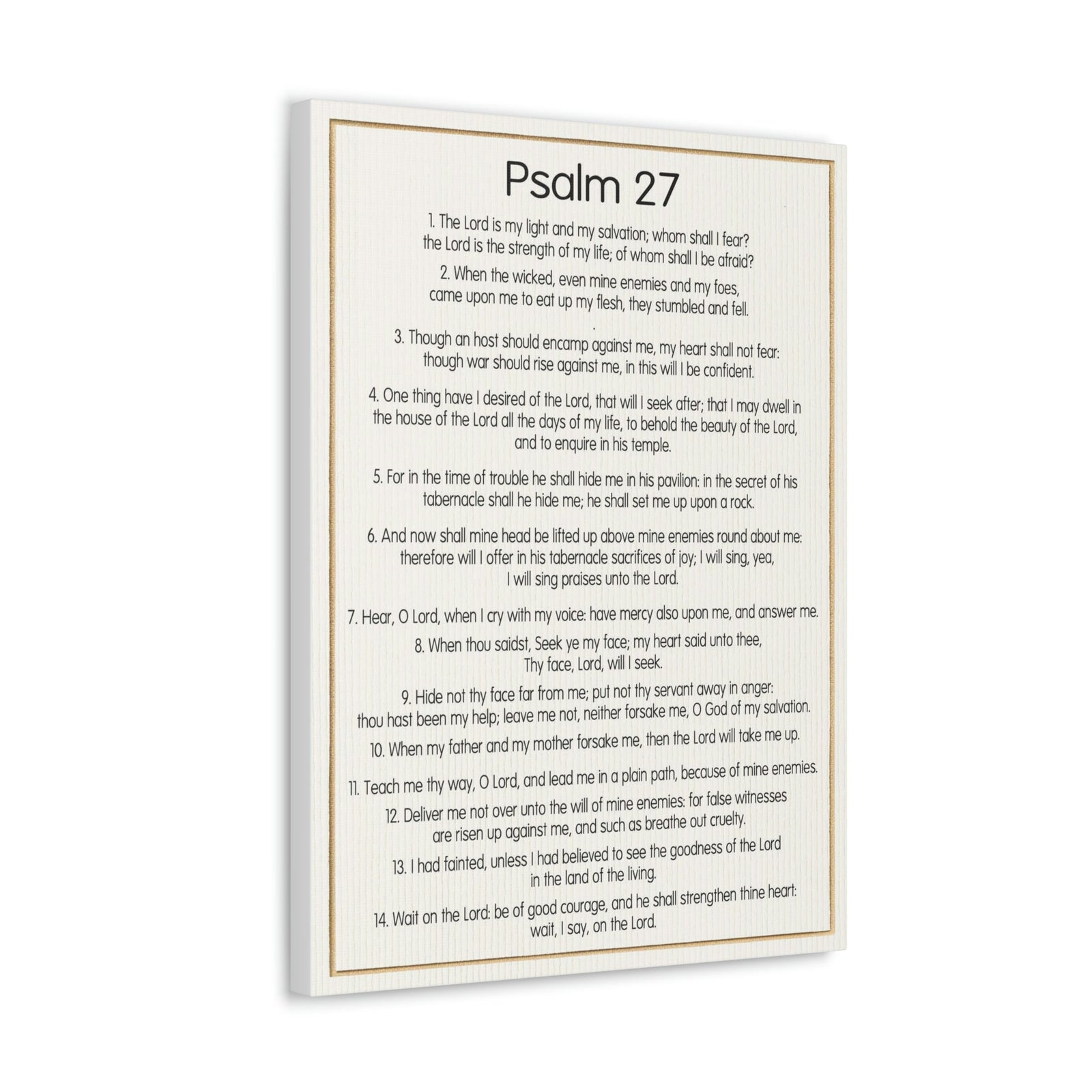 Scripture Walls Fearless Trust in God Psalm 27:1 Christian Wall Art Bible Verse Print Ready to Hang Unframed-Express Your Love Gifts