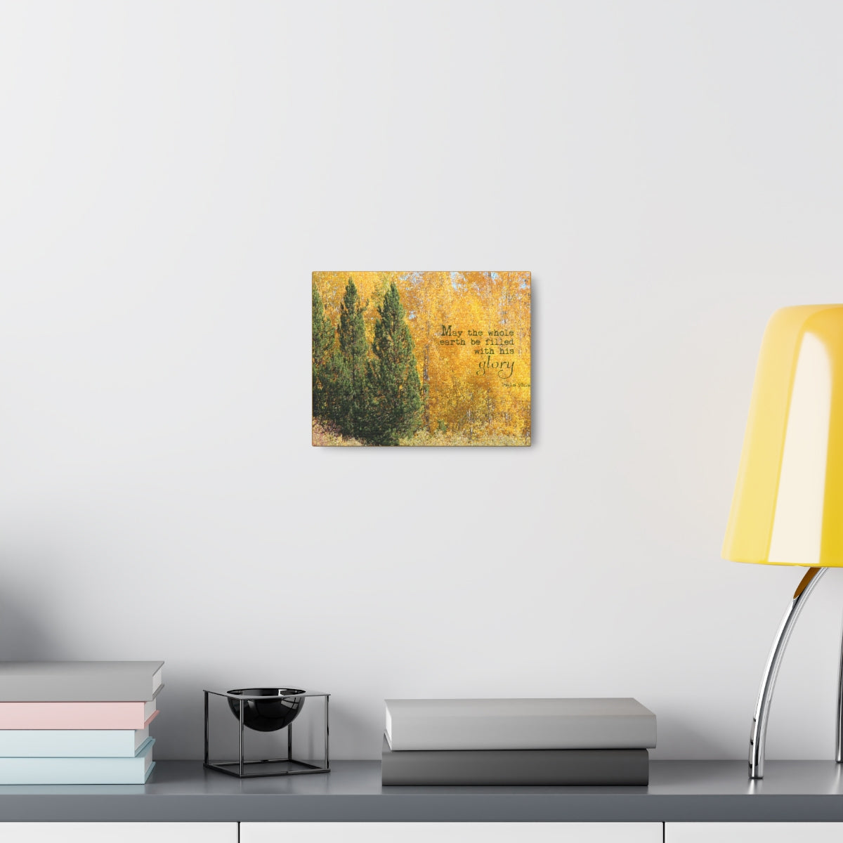 Scripture Walls Filled With His Glory Psalm 72:19 Bible Verse Canvas Christian Wall Art Bible Verse Print Ready To Hang Unframed-Express Your Love Gifts