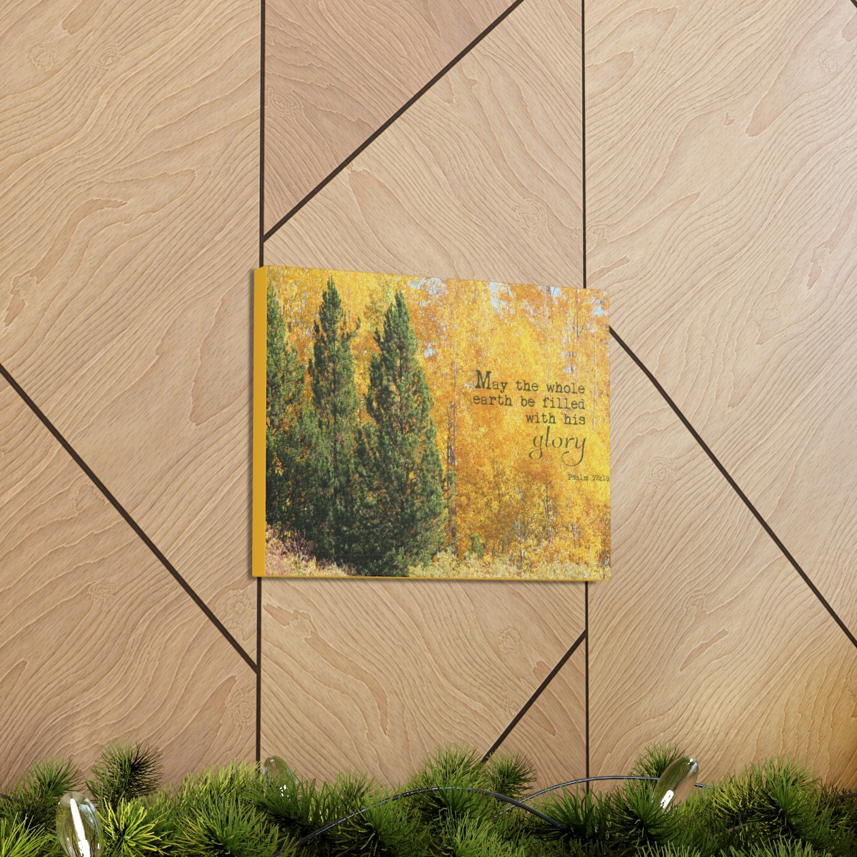 Scripture Walls Filled With His Glory Psalm 72:19 Bible Verse Canvas Christian Wall Art Bible Verse Print Ready To Hang Unframed-Express Your Love Gifts