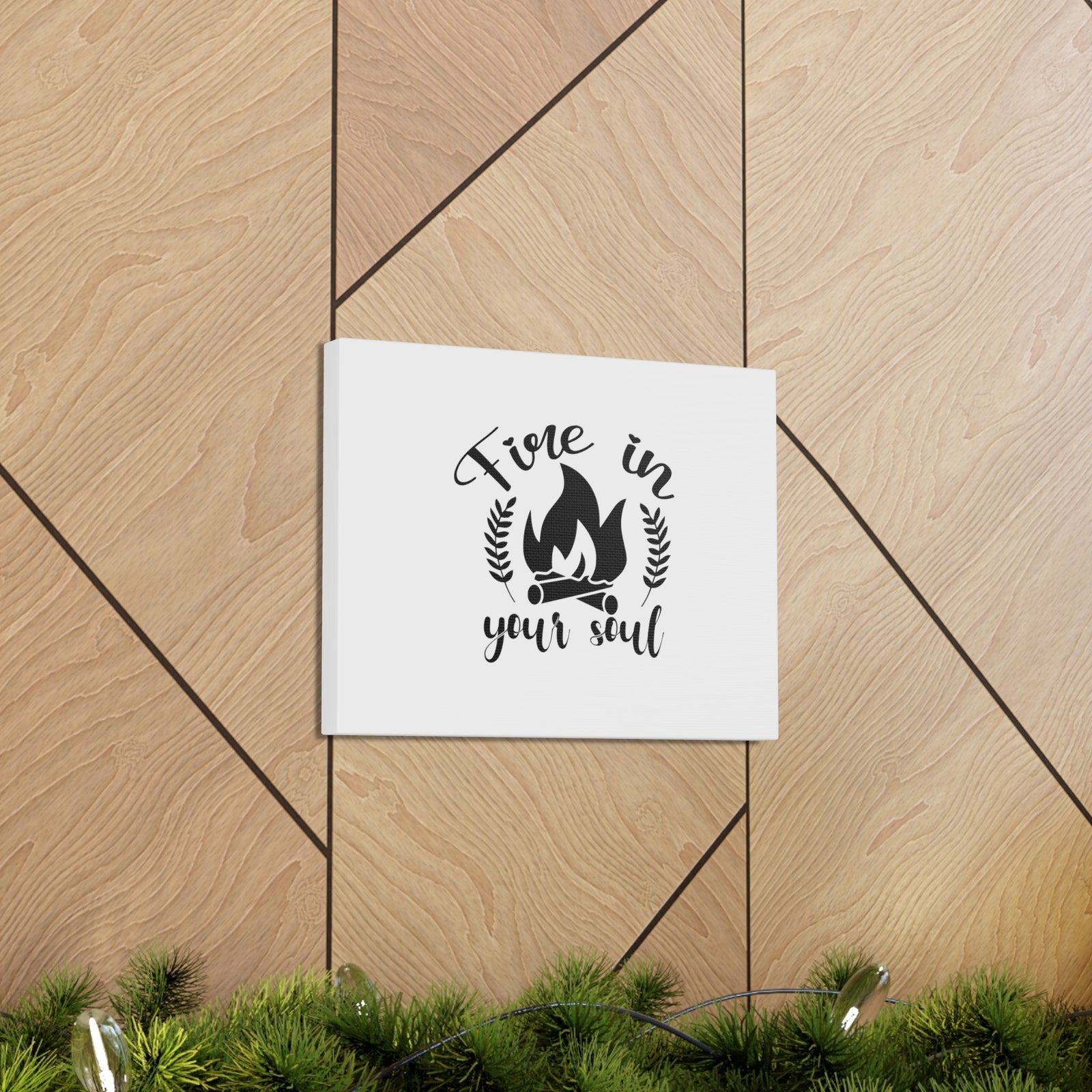 Scripture Walls Fire In Your Soul Luke 3:16 Christian Wall Art Bible Verse Print Ready to Hang Unframed-Express Your Love Gifts