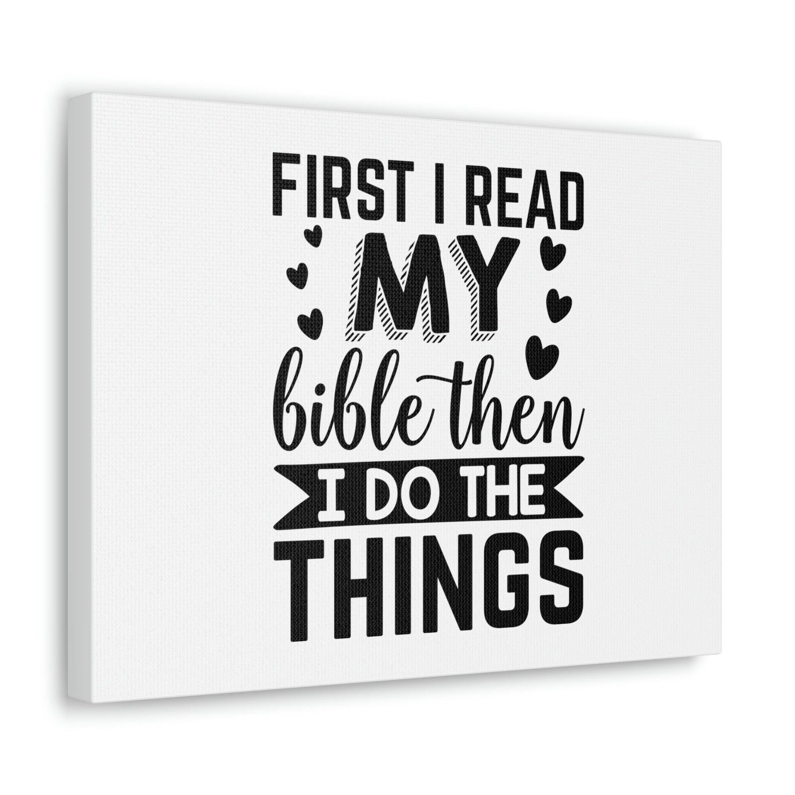 Scripture Walls First I Read My Bible Psalm 119:105 Christian Wall Art Bible Verse Print Ready to Hang Unframed-Express Your Love Gifts