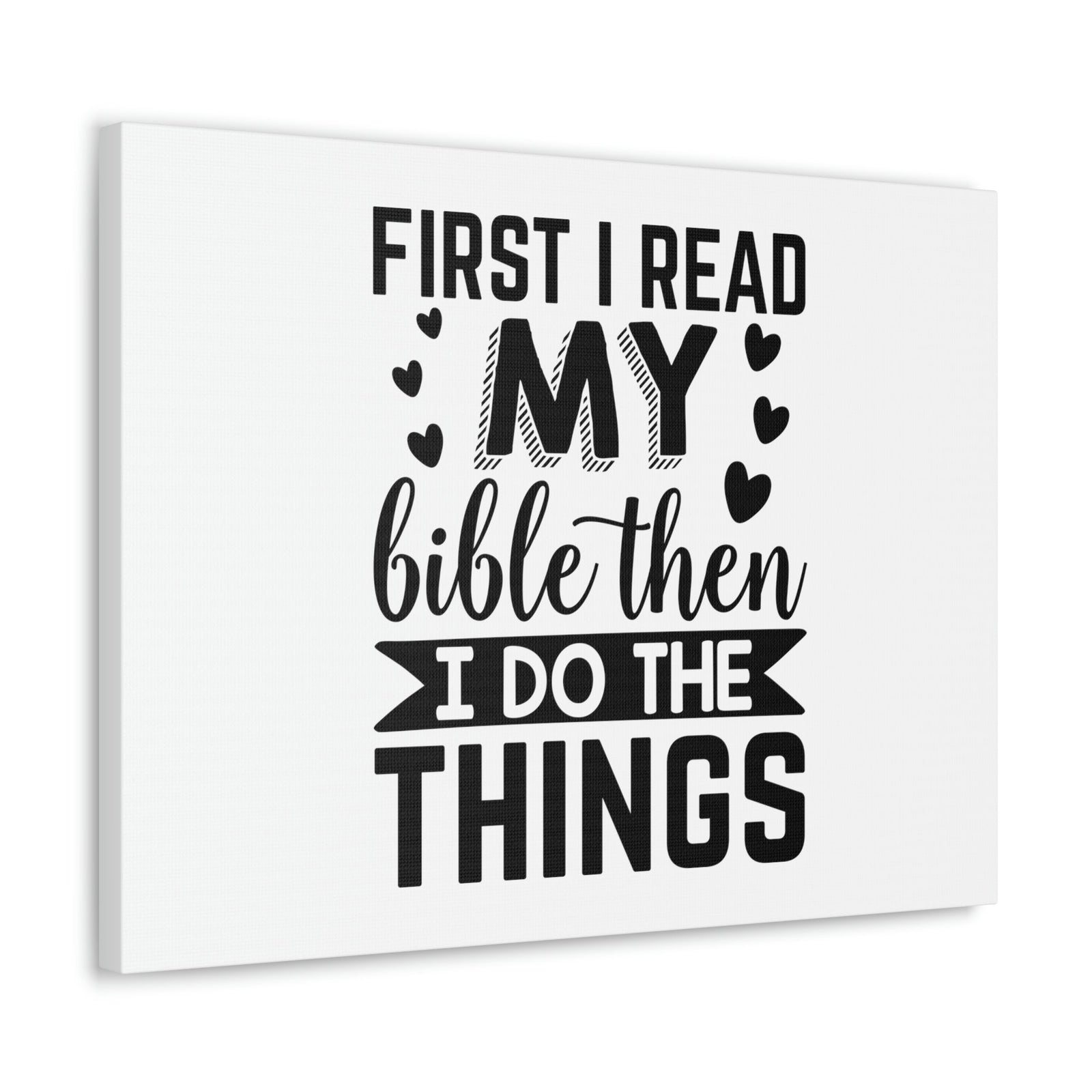 Scripture Walls First I Read My Bible Psalm 119:105 Christian Wall Art Bible Verse Print Ready to Hang Unframed-Express Your Love Gifts