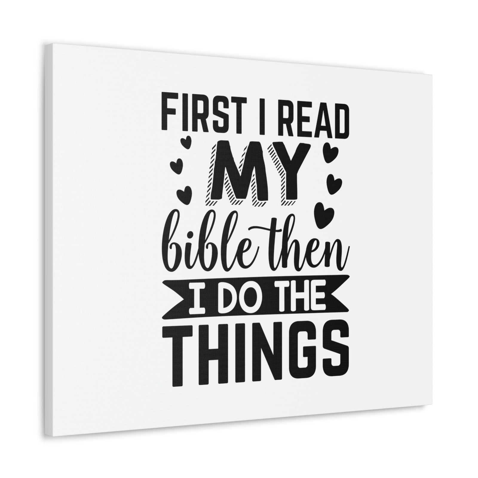 Scripture Walls First I Read My Bible Psalm 119:105 Christian Wall Art Bible Verse Print Ready to Hang Unframed-Express Your Love Gifts