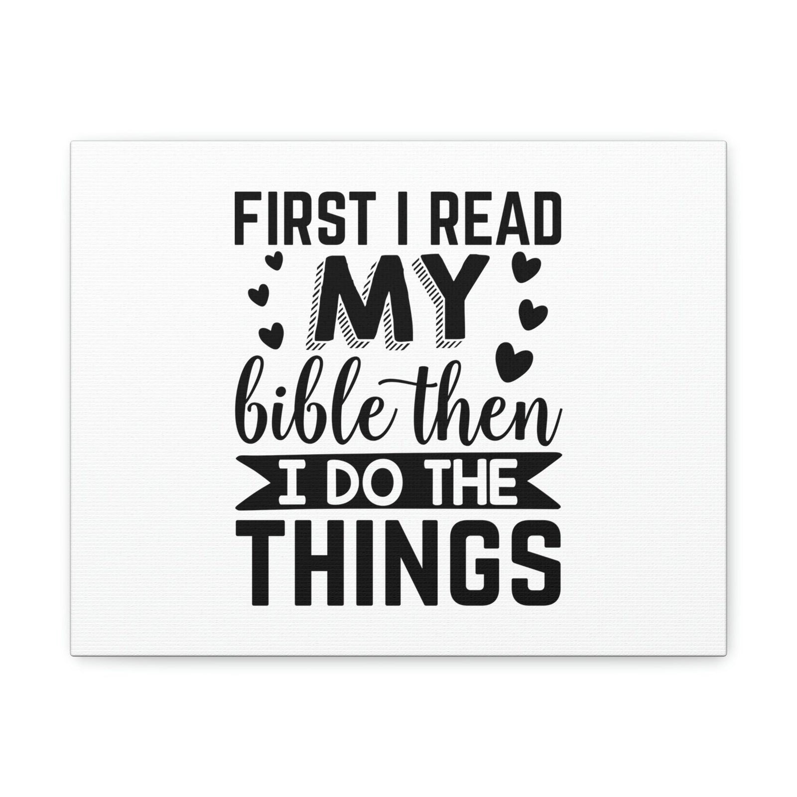 Scripture Walls First I Read My Bible Psalm 119:105 Christian Wall Art Bible Verse Print Ready to Hang Unframed-Express Your Love Gifts